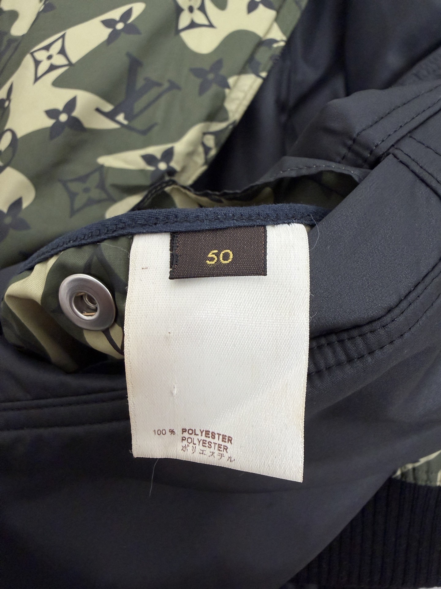 Louis Vuitton Limited Camo Reversible Jacket — label