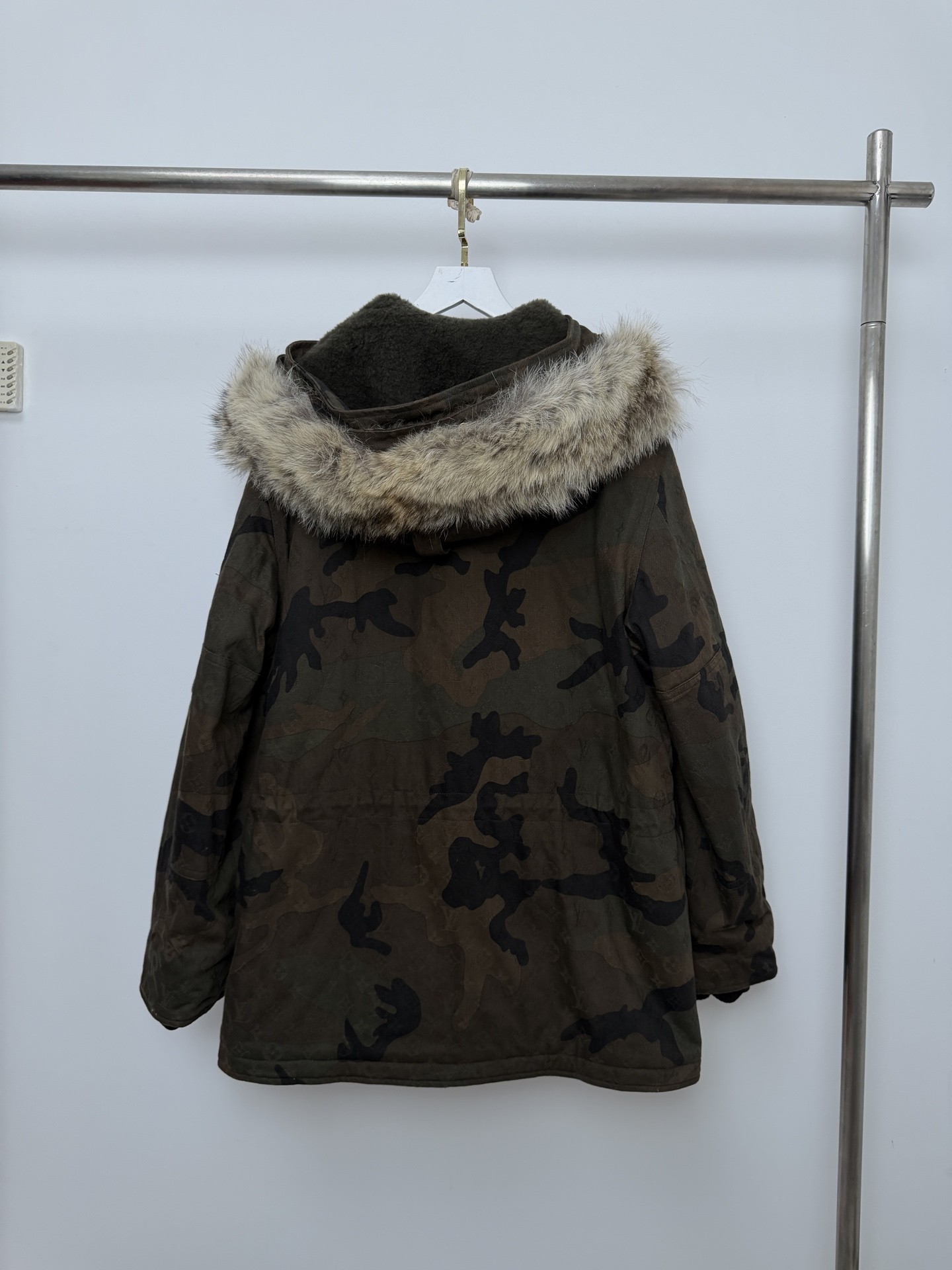 Louis Vuitton 2023 Camo Winter Parka — front