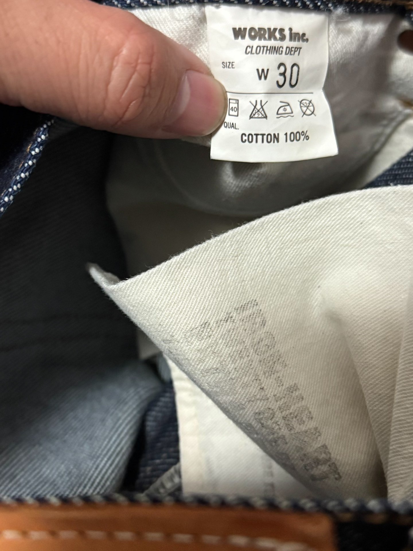 Iron Heart 461 21oz Heavyweight Jeans — label