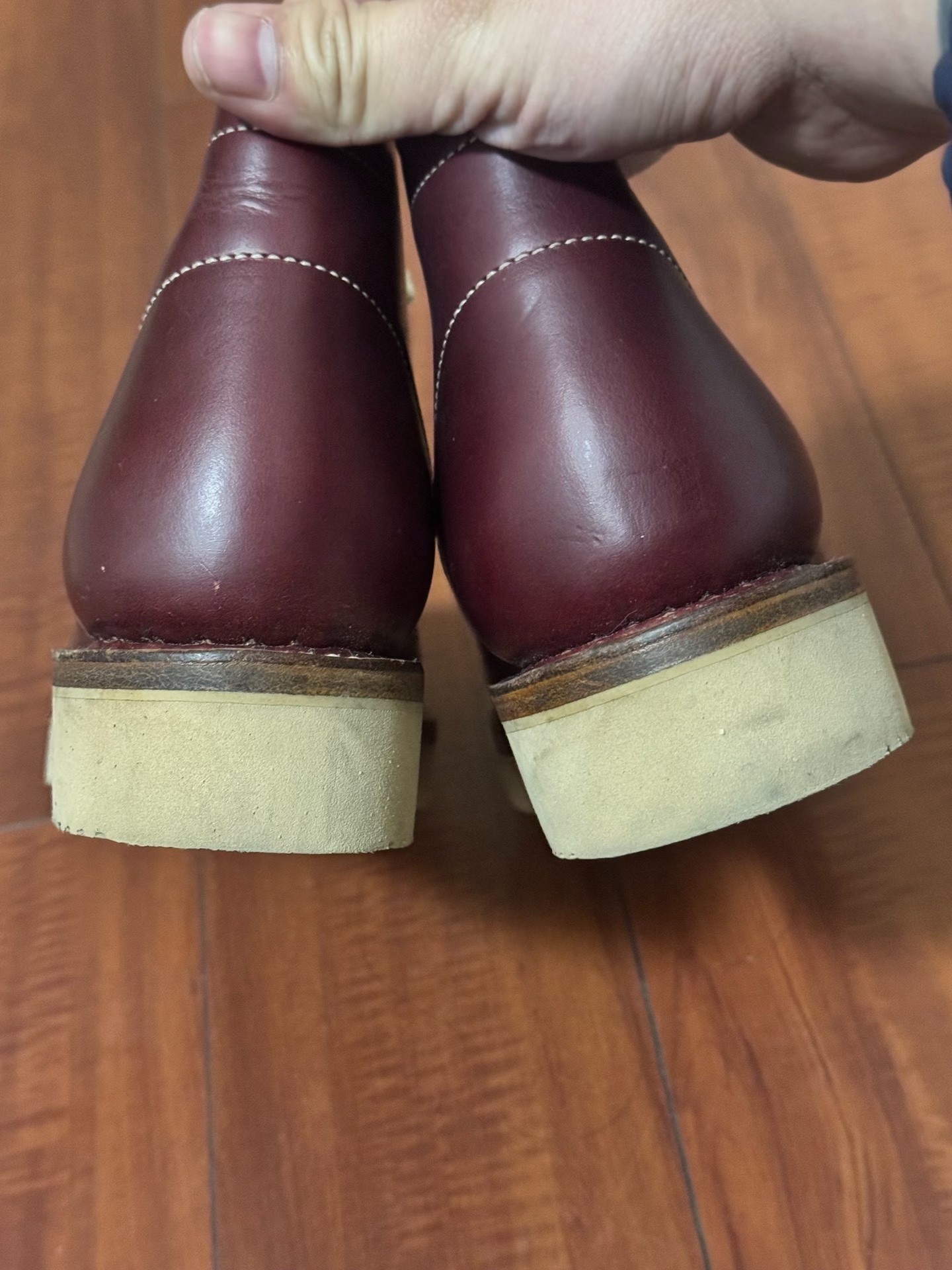 Zerrows Short-Face Work Boots — back