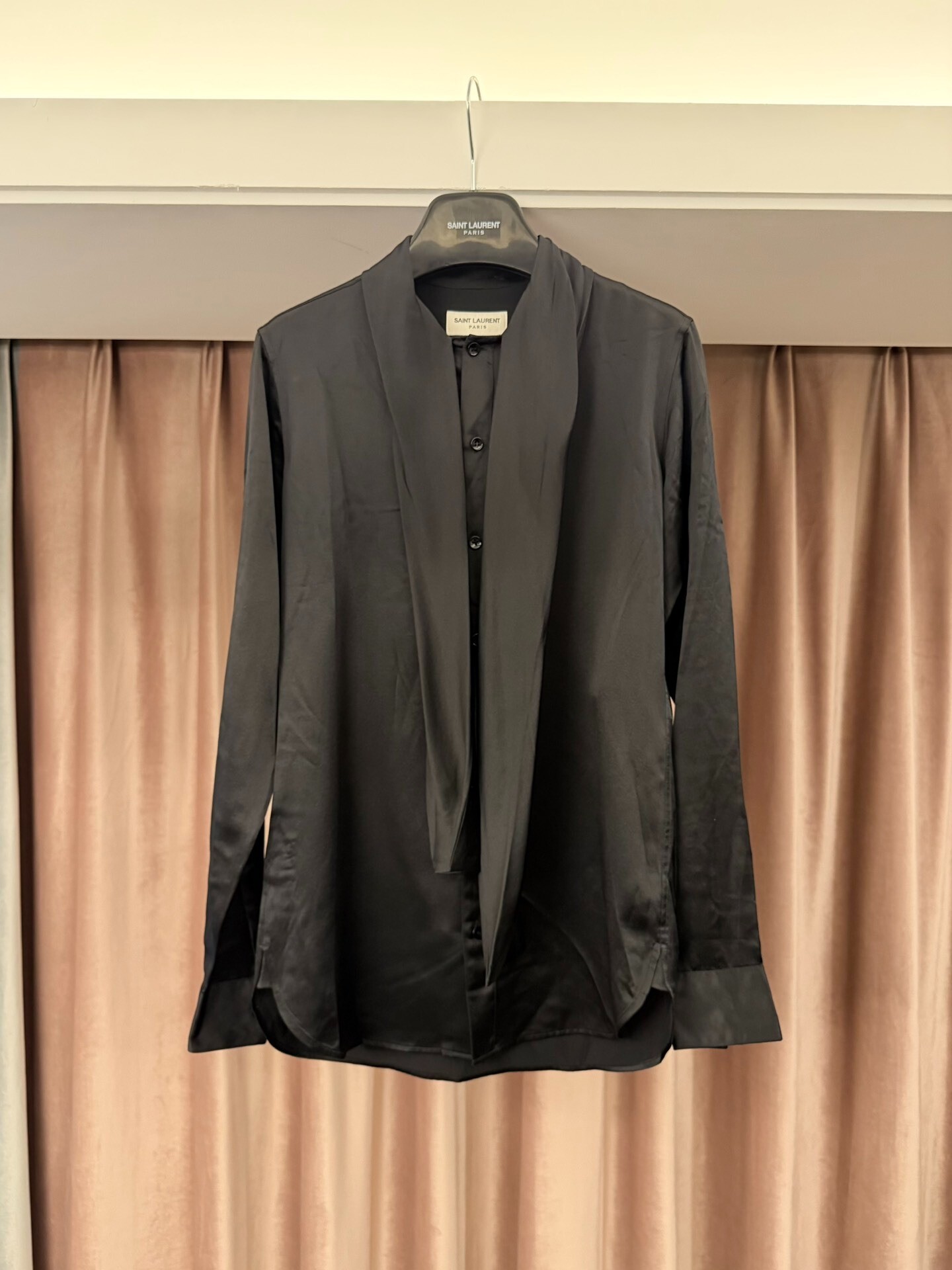 Saint Laurent Silk Necktie Shirt