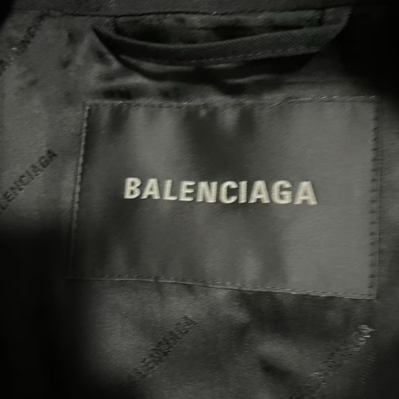 Balenciaga 25 Runway Oversized Suit Coat — detail