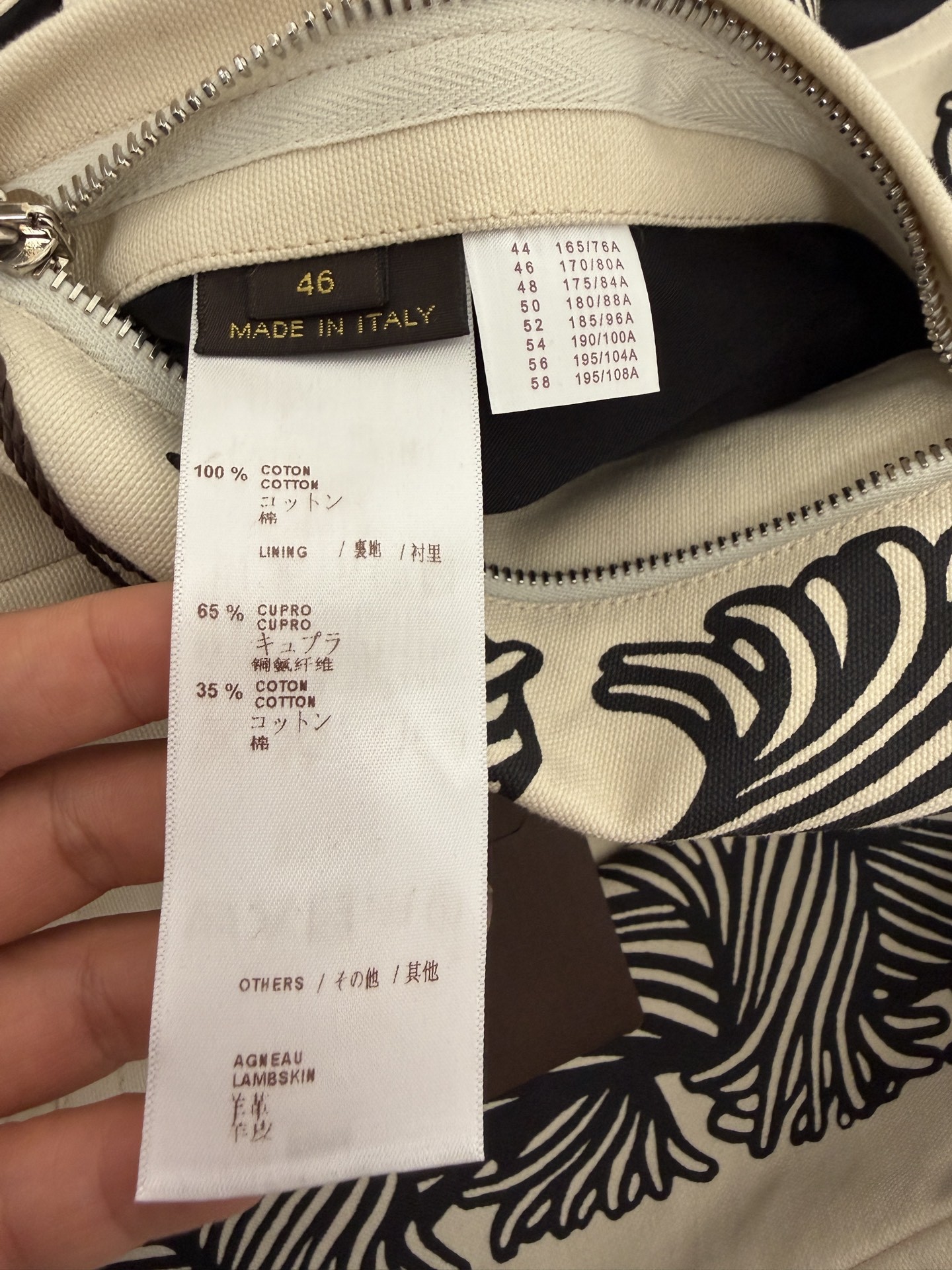 Louis Vuitton Isetan Limited Woven Jacket — label