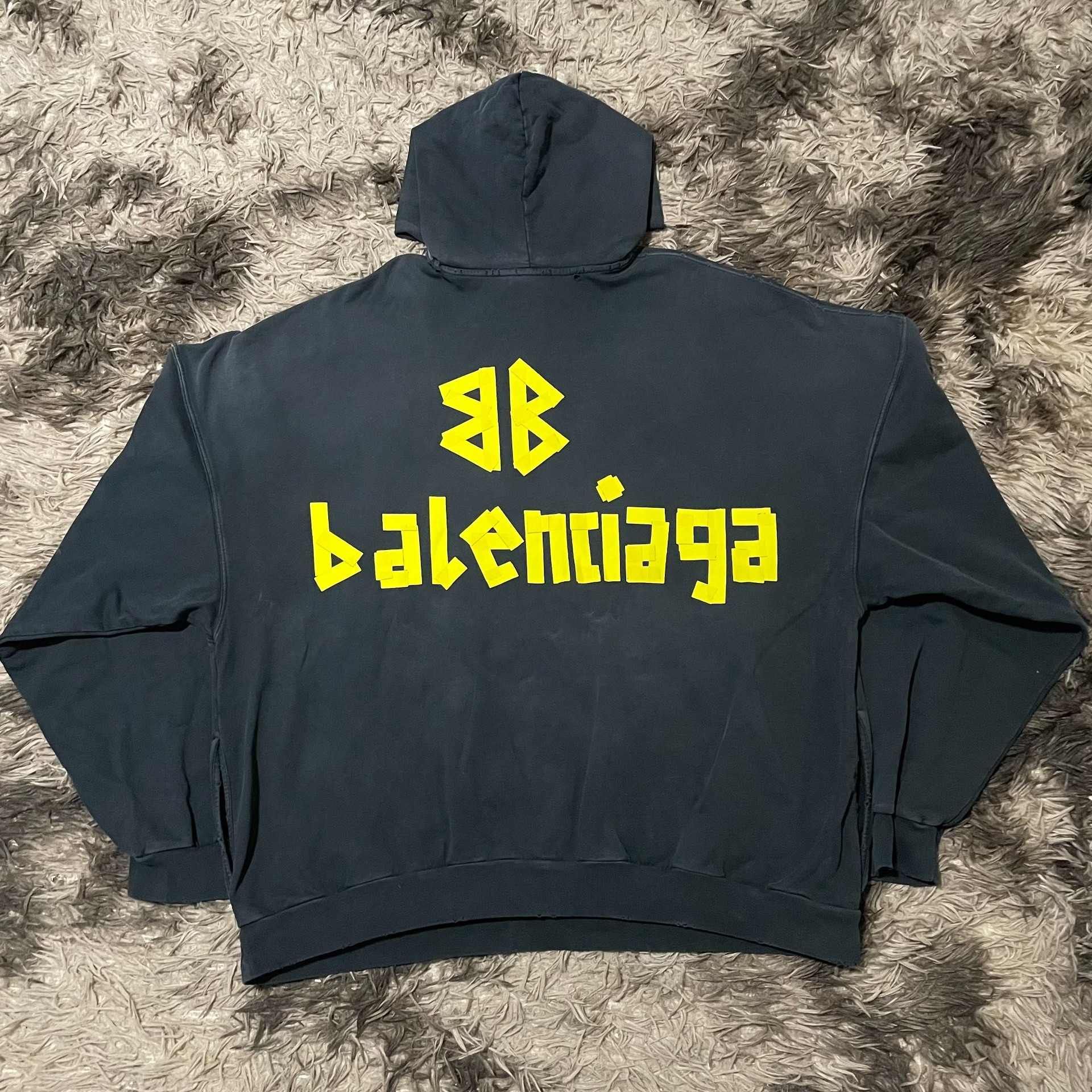 Balenciaga SS23 Oversized Tape Hoodie — front