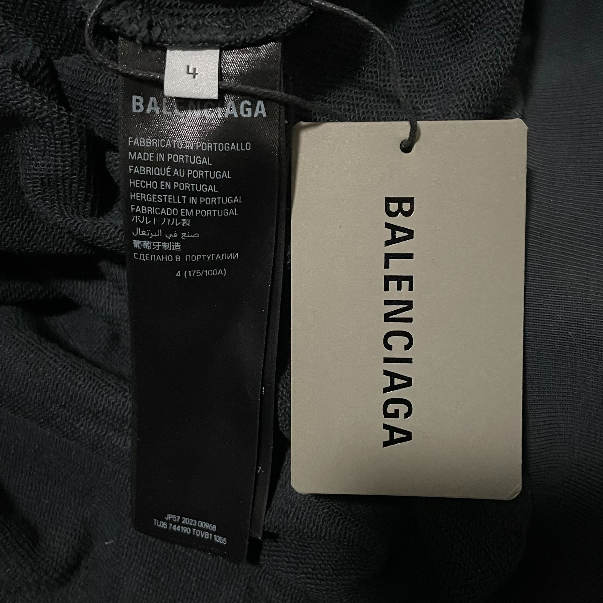 Balenciaga SS23 Oversized Tape Hoodie — back