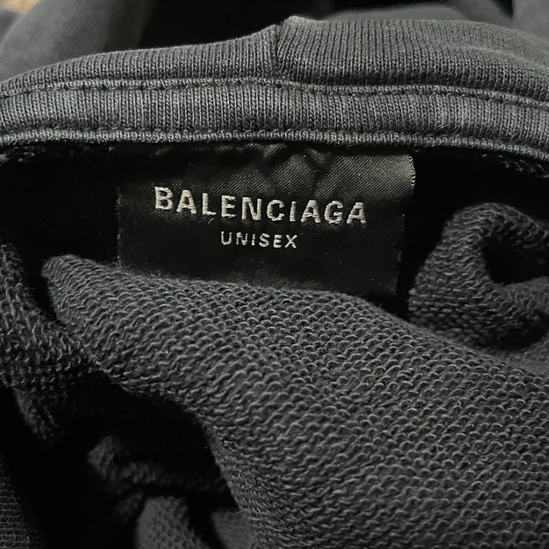 Balenciaga SS23 Oversized Tape Hoodie — detail