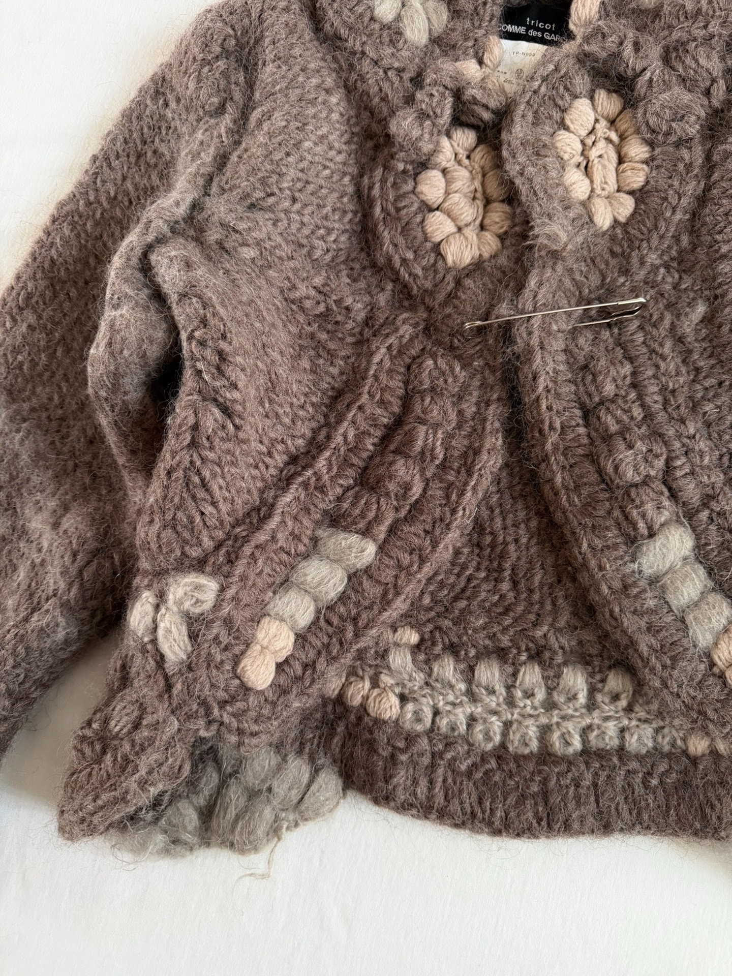 Comme des Garcons Tricot Crocheted Cardigan — label