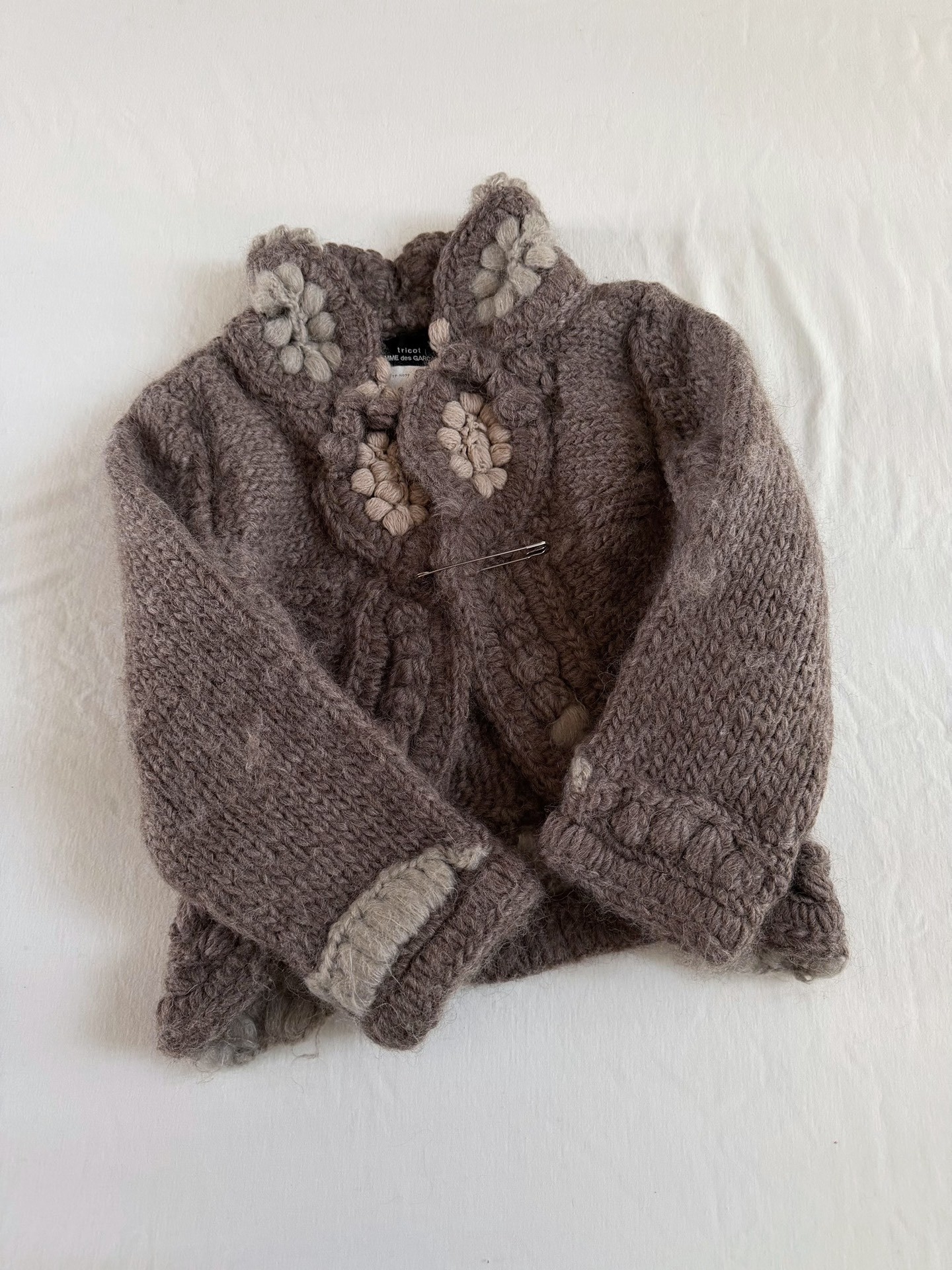 Comme des Garcons Tricot Crocheted Cardigan — back