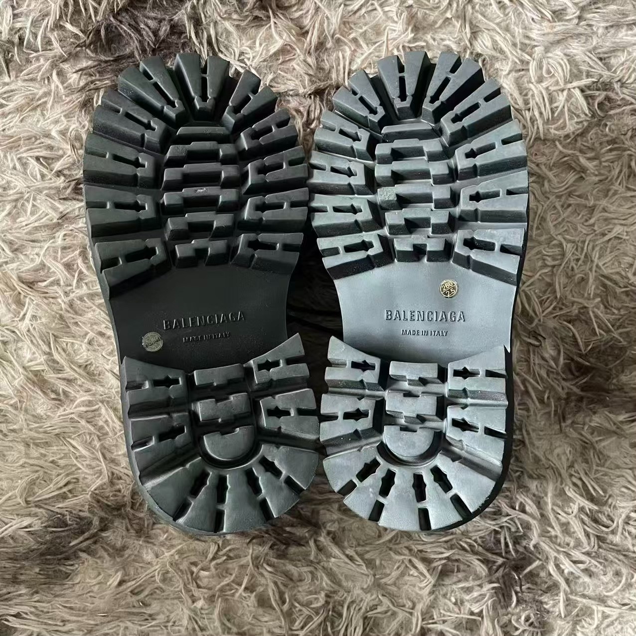 Balenciaga 25SS Stomper Double B Derby Shoes — back