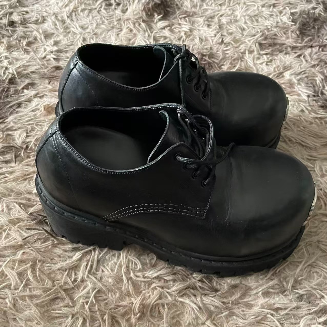 Balenciaga 25SS Stomper Double B Derby Shoes — front