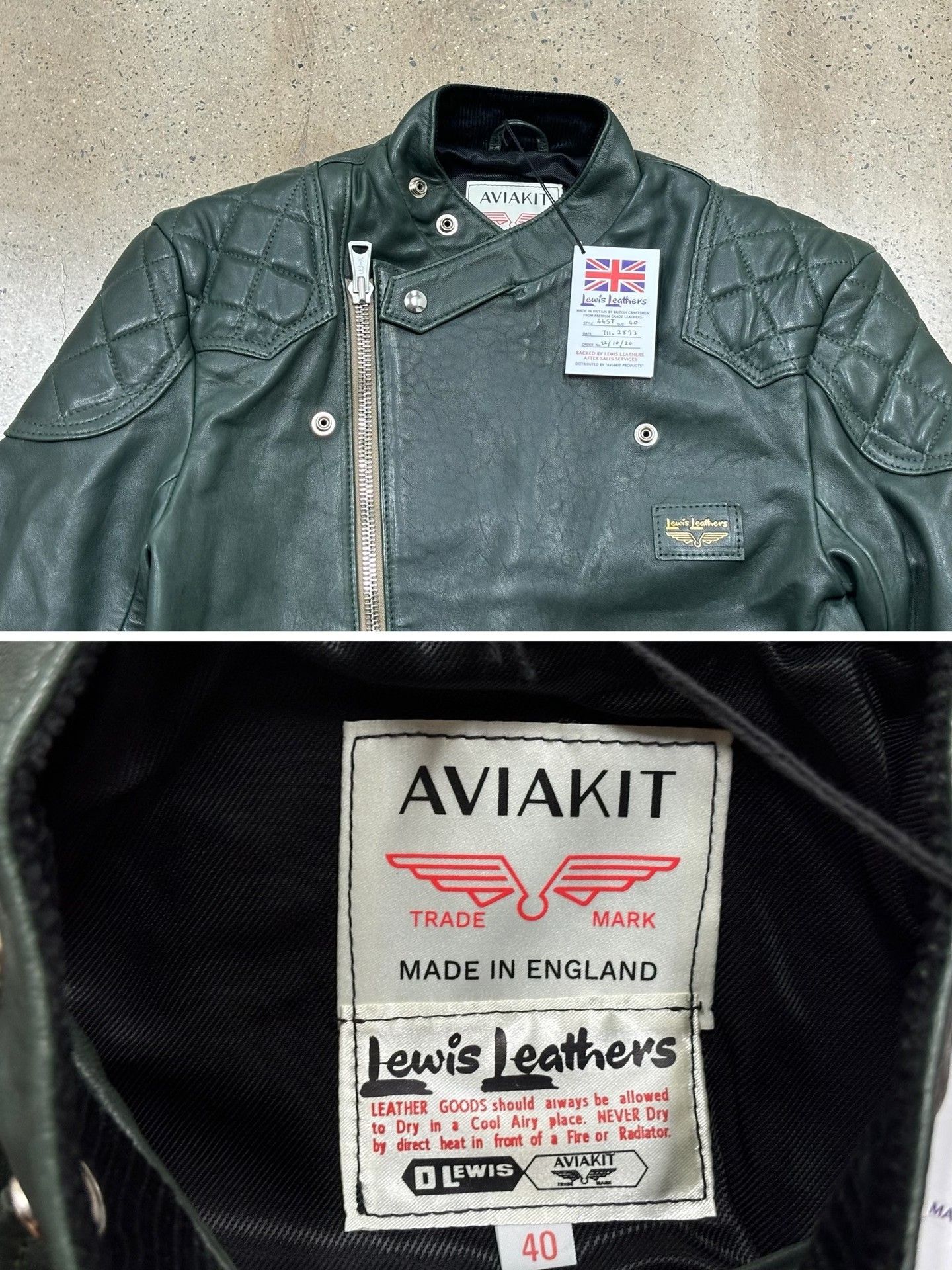 Lewis Leathers 445 Super Monza Jacket — back