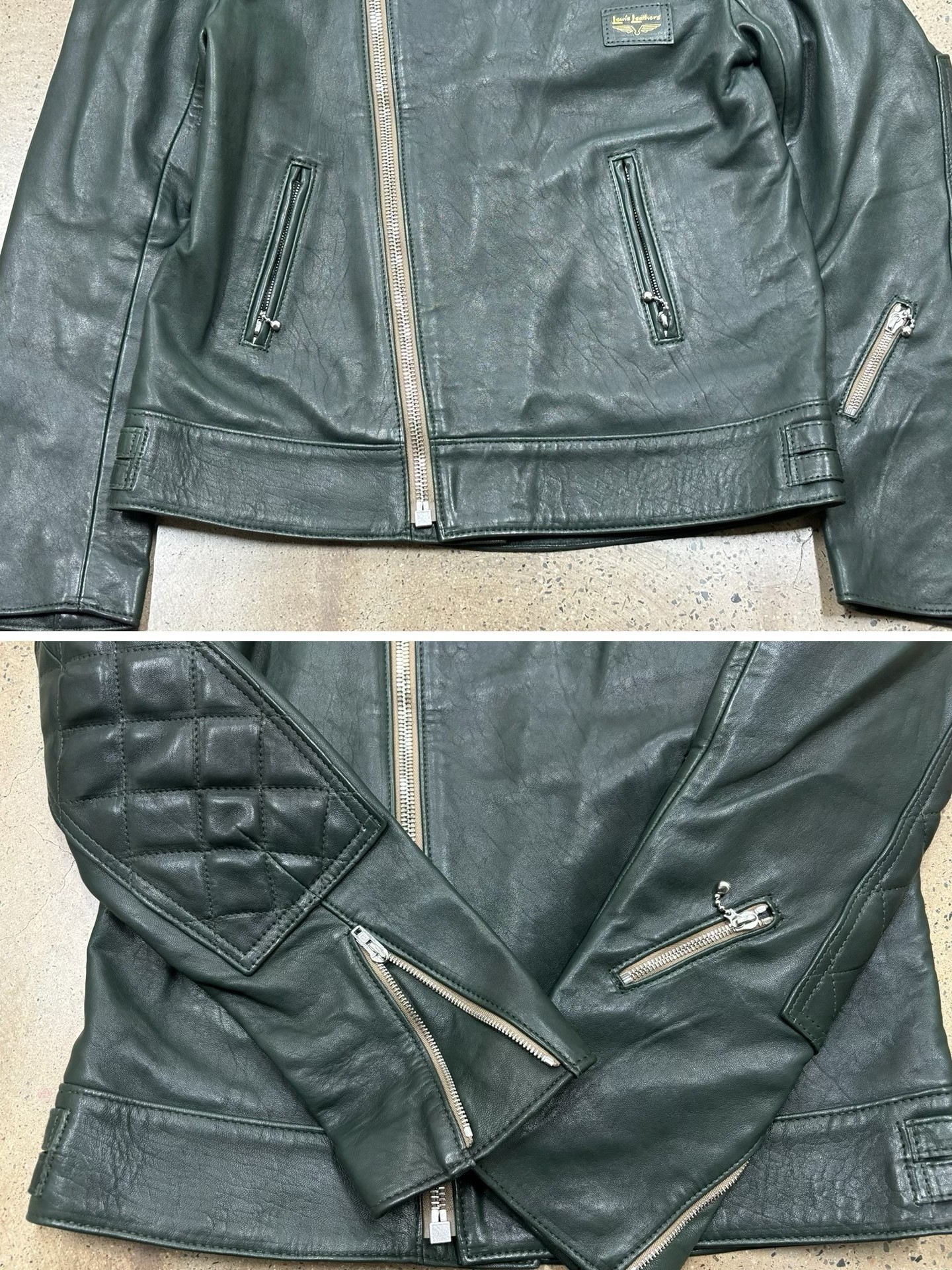 Lewis Leathers 445 Super Monza Jacket — label
