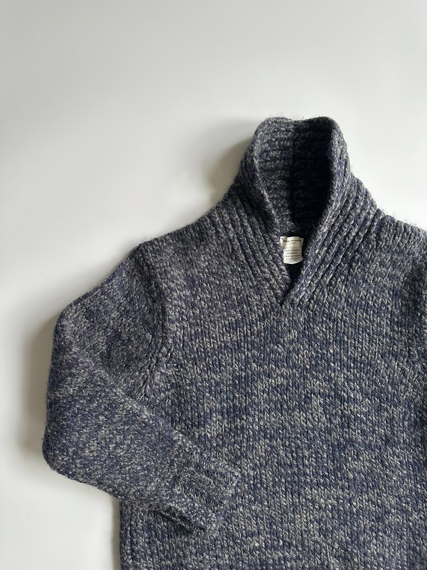 Dries Van Noten 3D Collar Wool Sweater — front