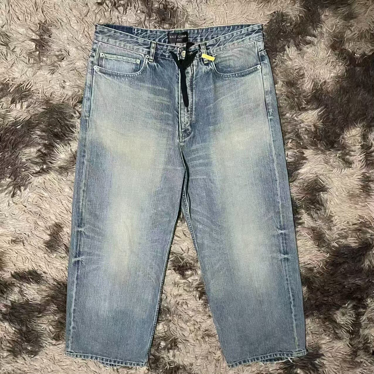 Balenciaga Baggy Faded Jeans