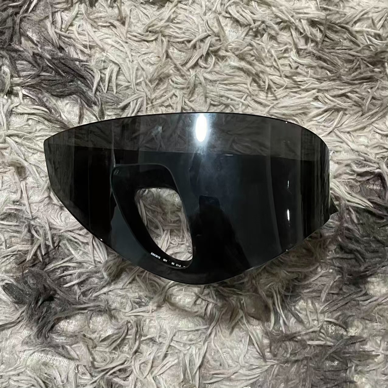 Balenciaga Full-Coverage Mask Sunglasses — front