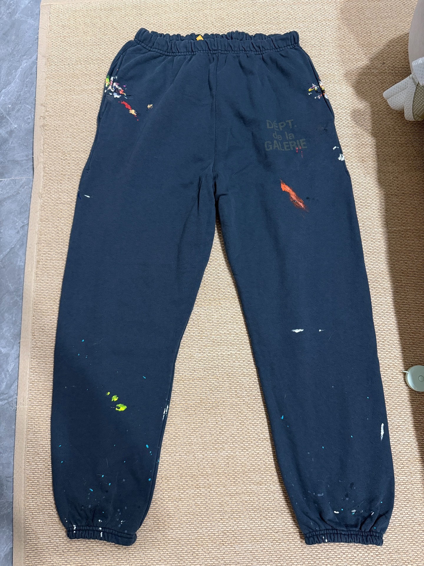 Gallery Dept Navy Paint Splatter Sweatpants