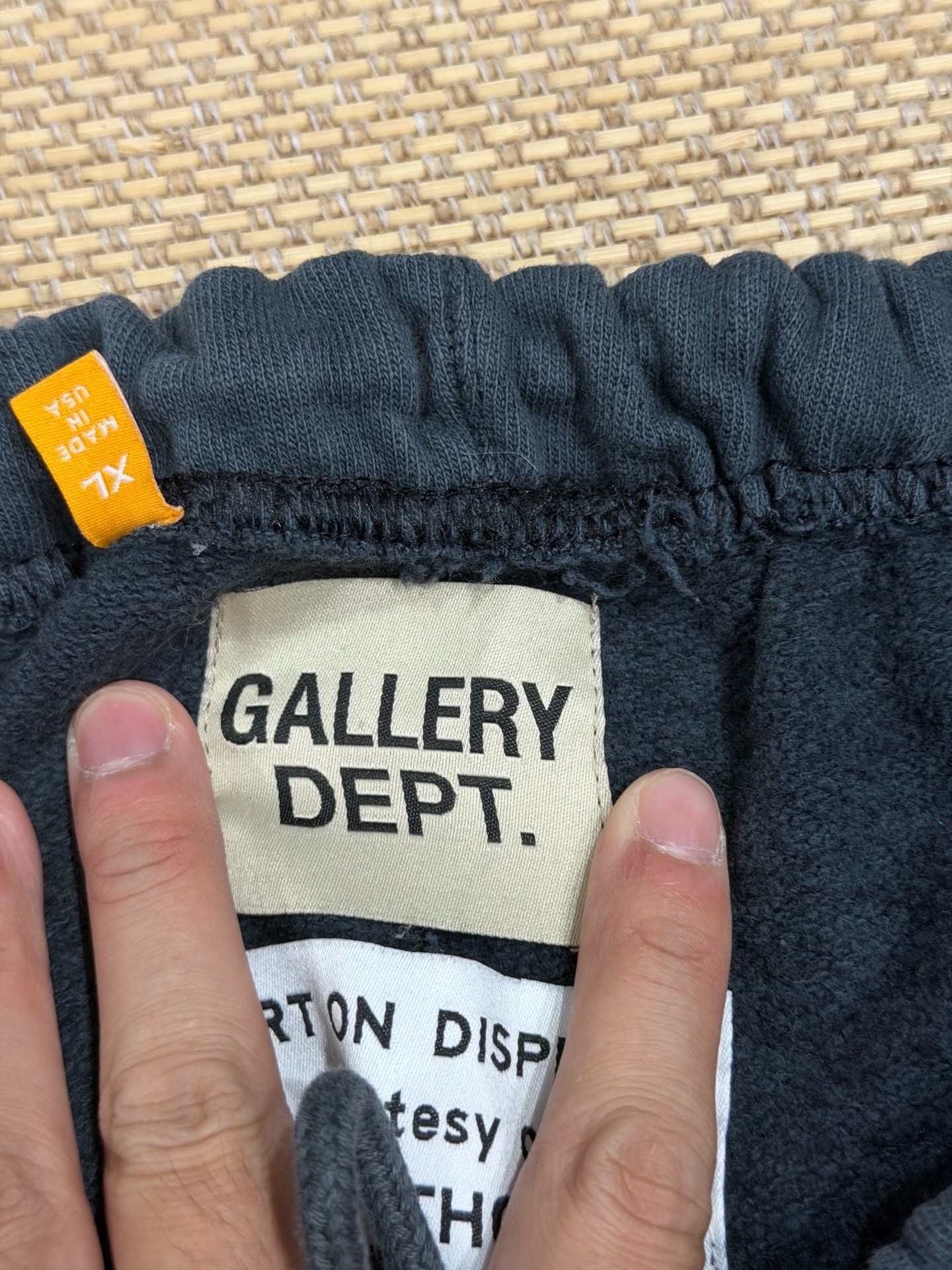 Gallery Dept Navy Paint Splatter Sweatpants — back