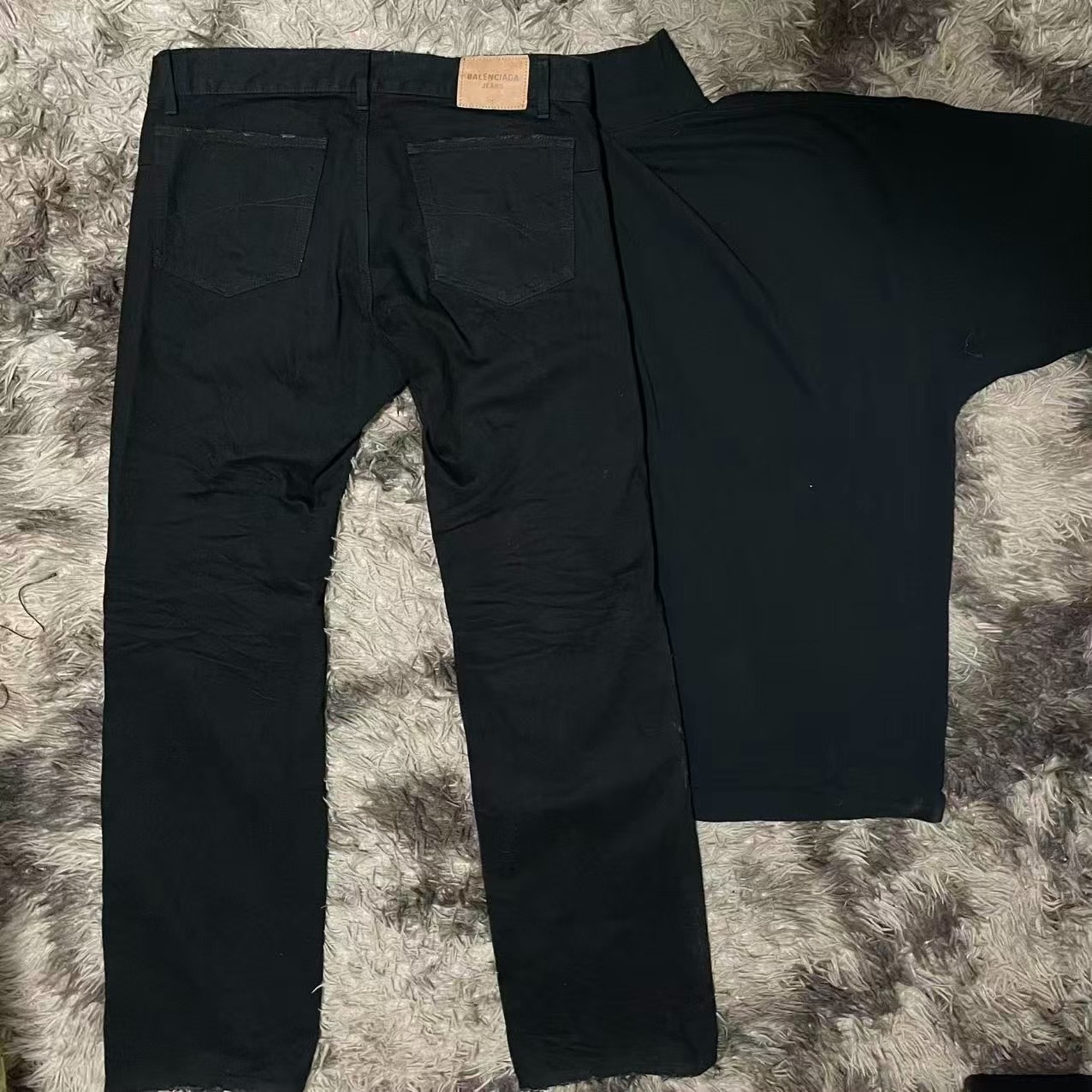 Balenciaga 25SS Black Denim Jeans — front