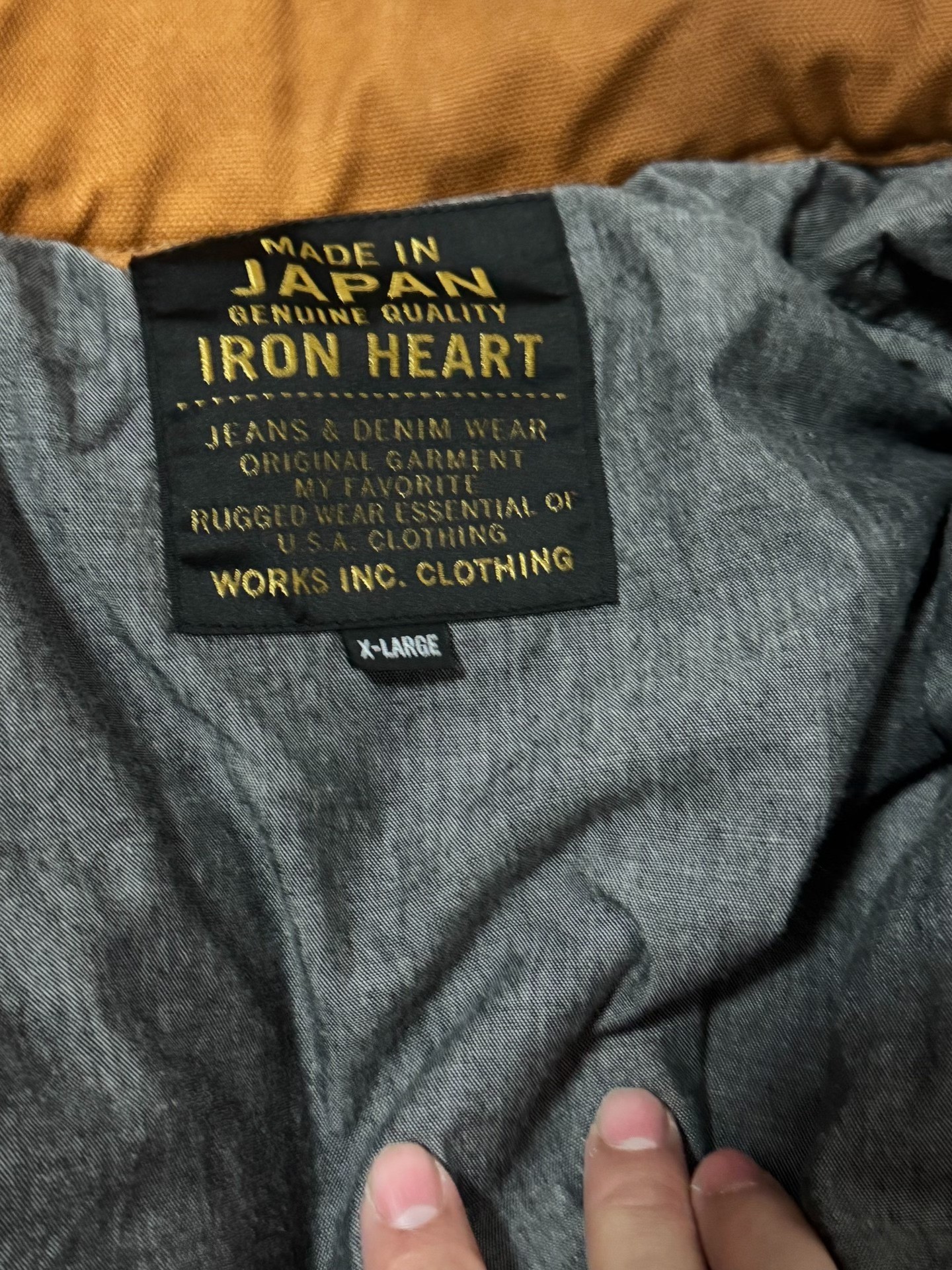 Iron Heart M65 Field Jacket — label