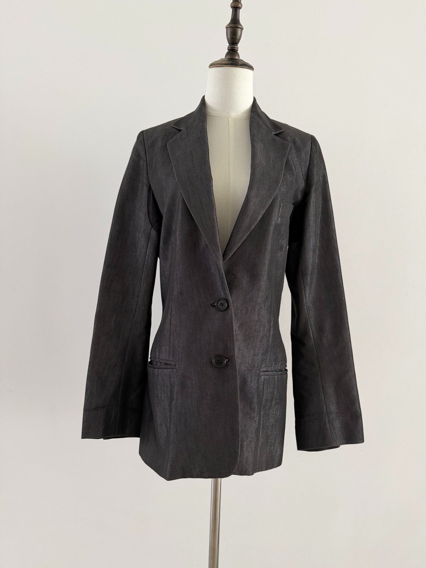 Ann Demeulemeester Metallic Blazer — front