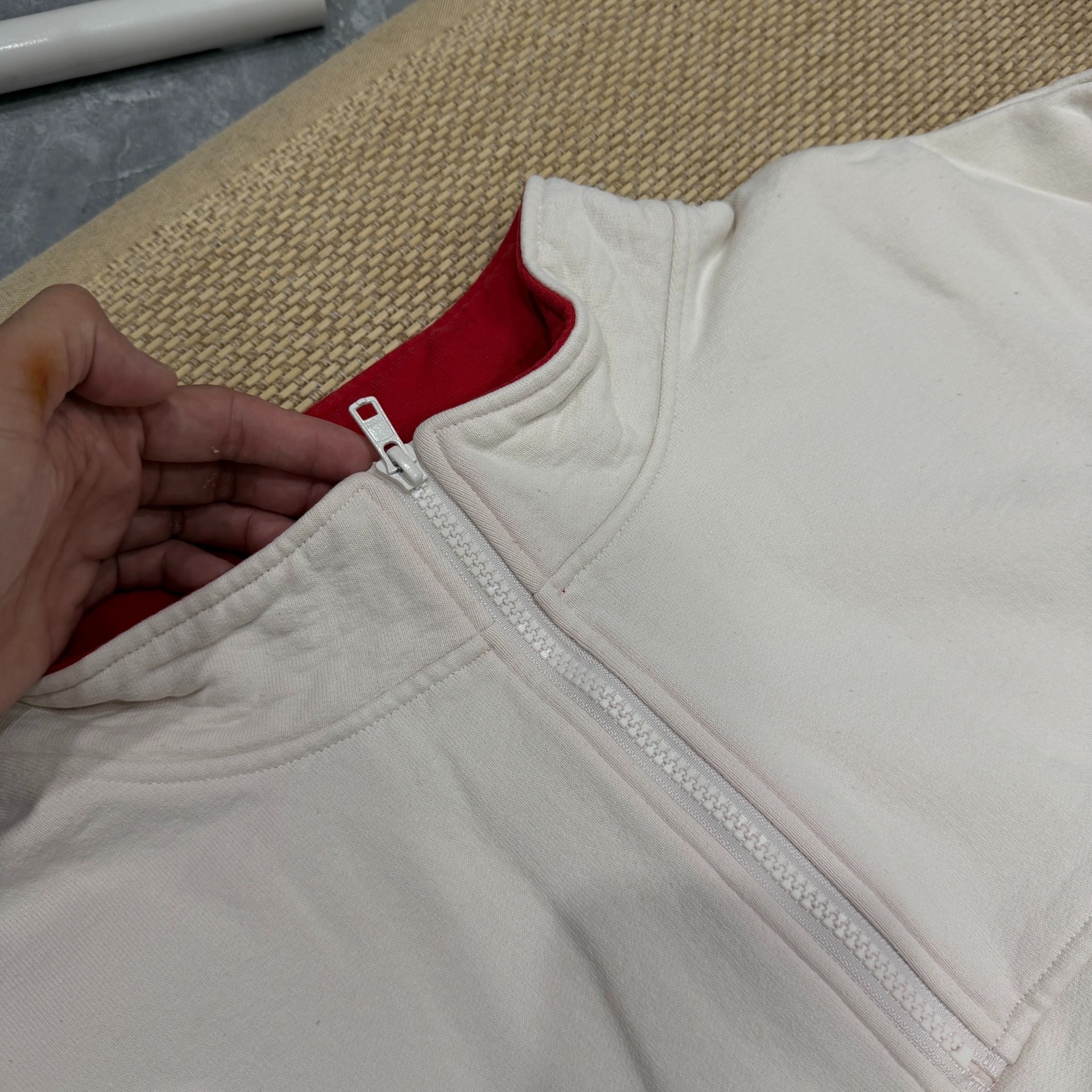 Supreme FW22 Half Zip Pullover — detail