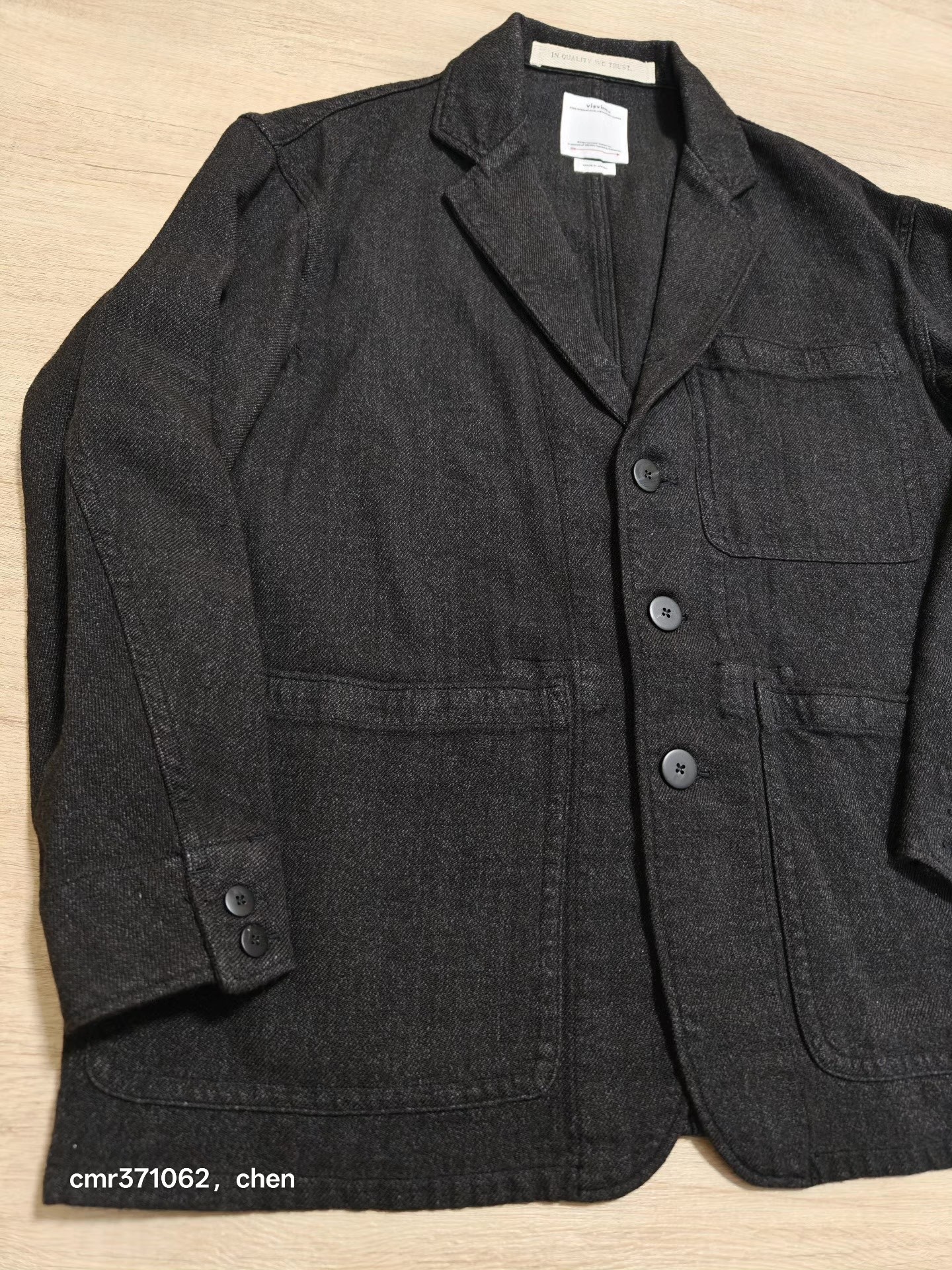 Visvim 26SS Railwood Jacket — detail