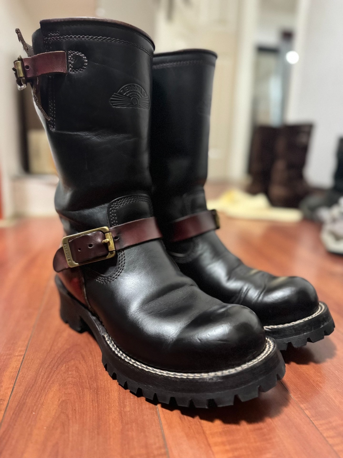 Zerrows Black Engineer Boots