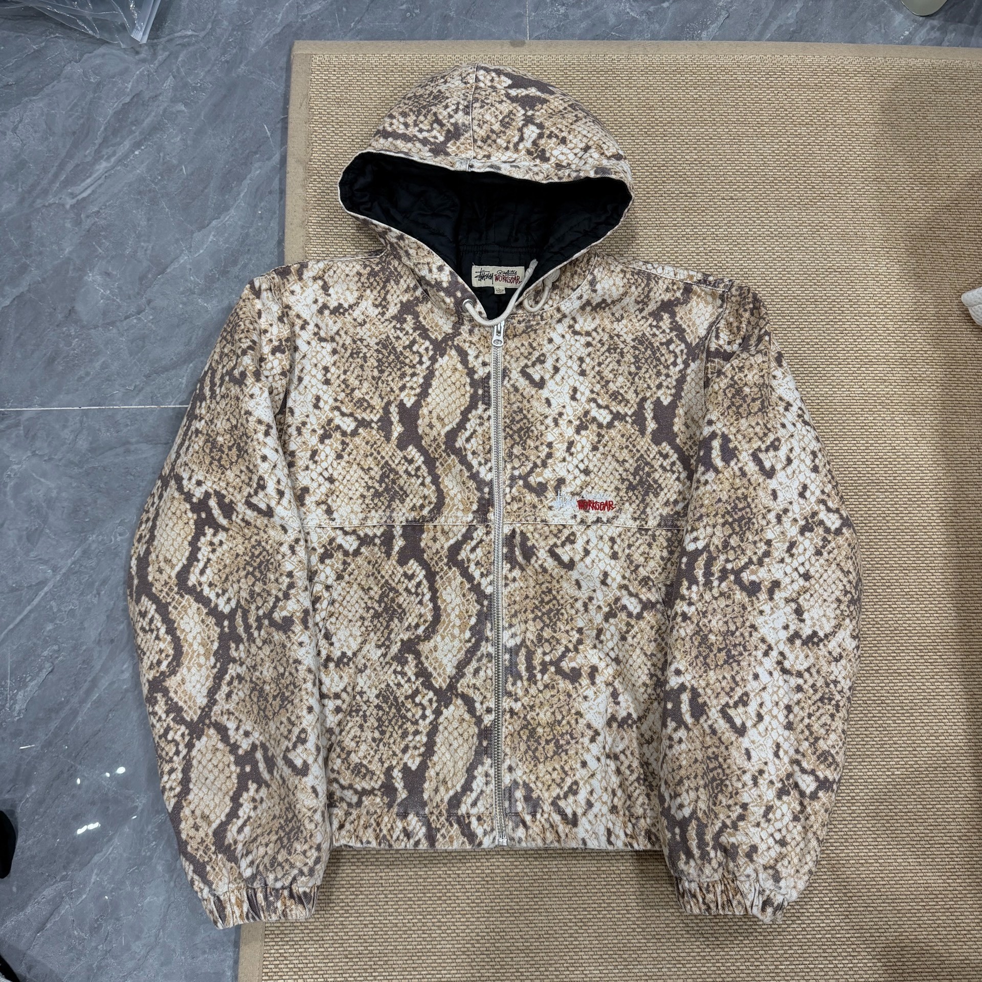 Stussy FW23 Snake Print Insulated Jacket