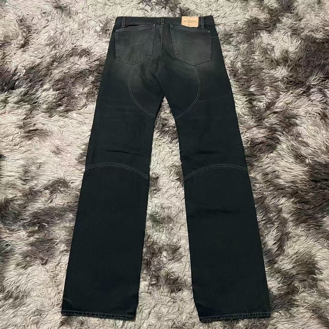 Balenciaga 25 Show Low-Rise Straight Jeans — front