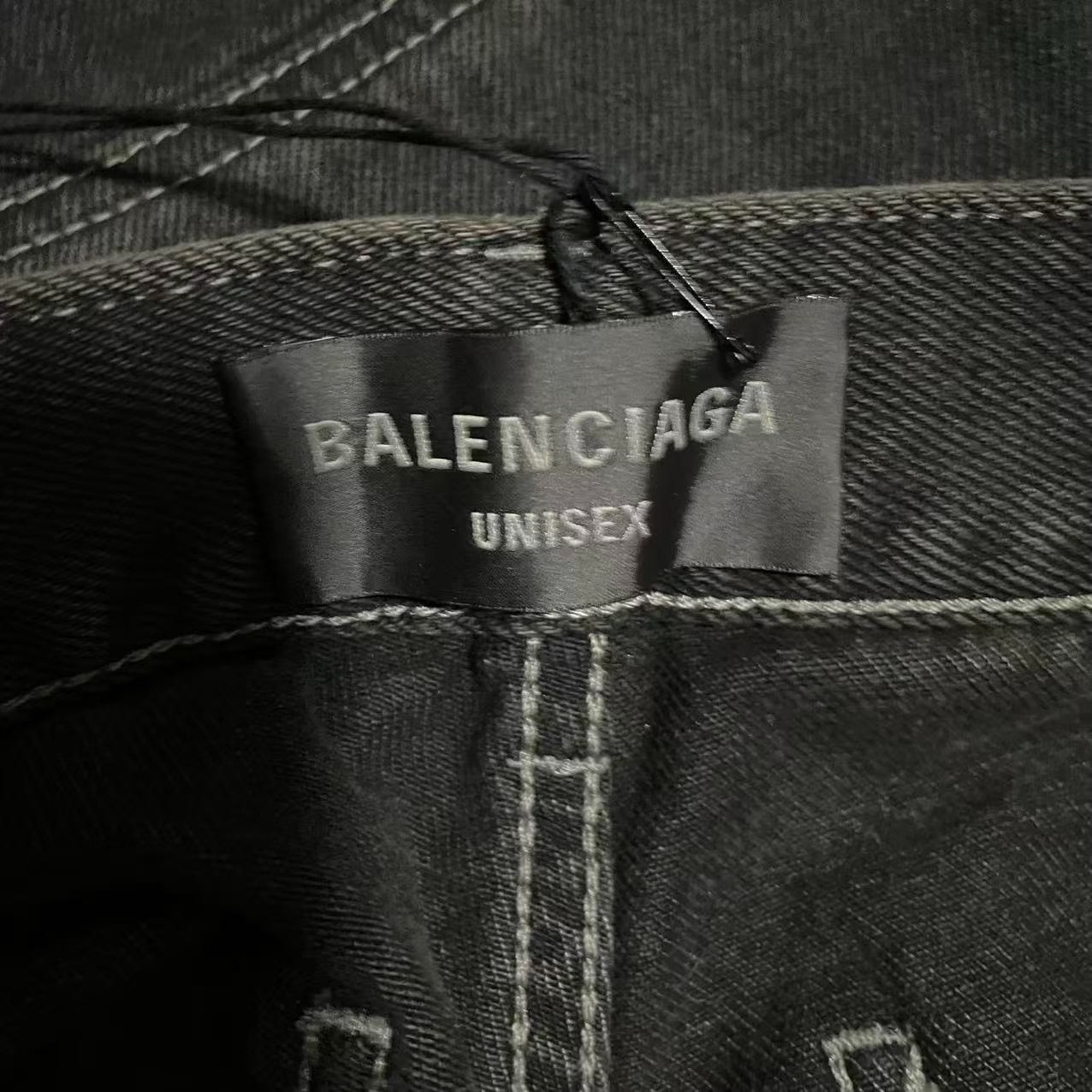 Balenciaga 25 Show Low-Rise Straight Jeans — detail