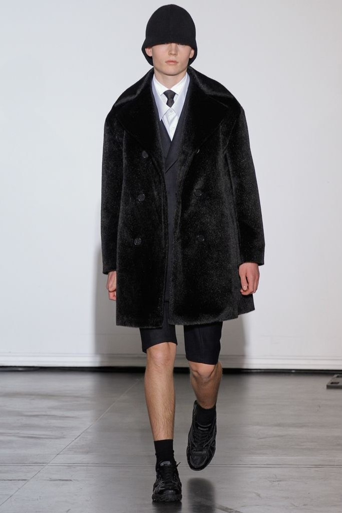 Raf Simons AW2012 Double-Breasted Coat — detail