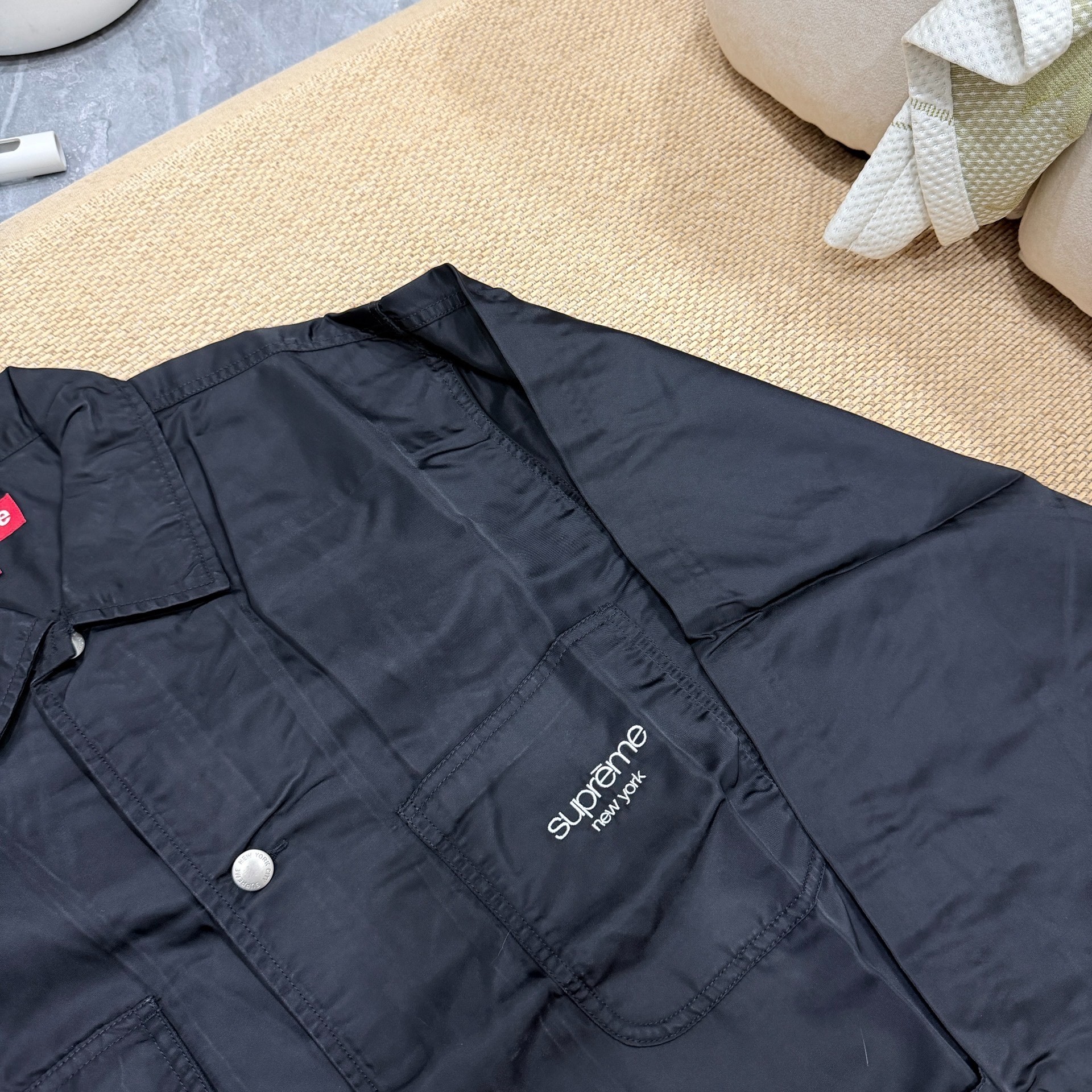 Supreme SS24 Nylon Chore Coat — detail