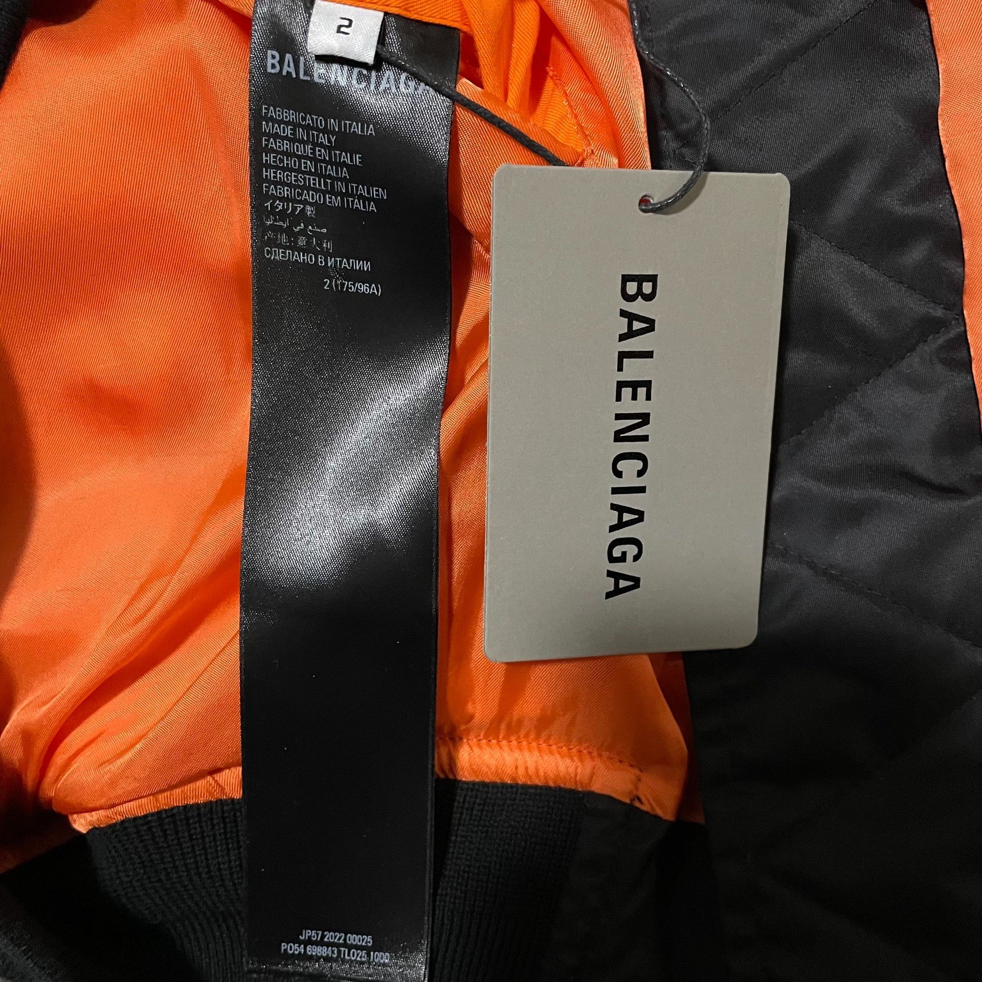 Balenciaga 22SS 3B Bomber Jacket — back