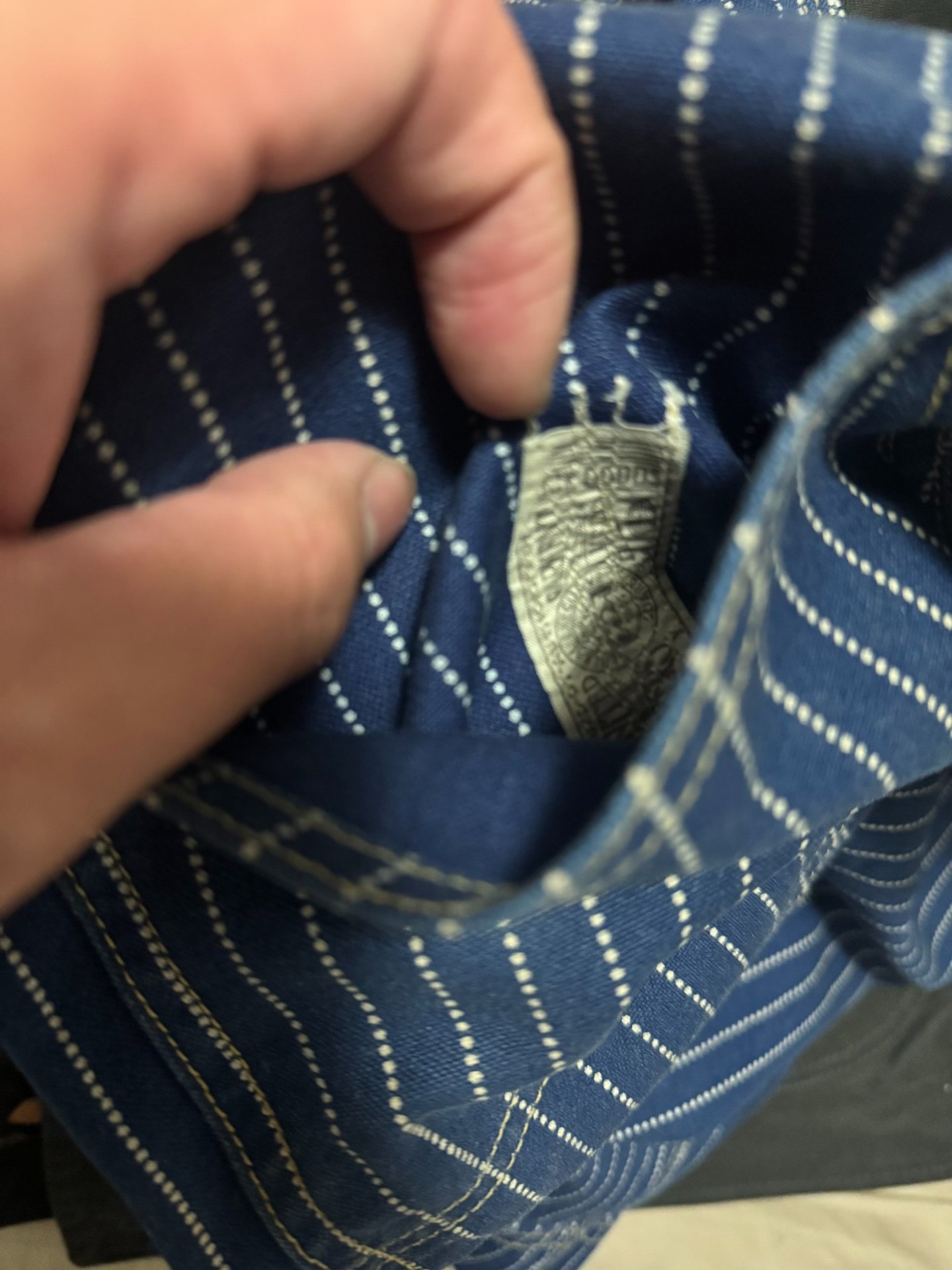 Freewheelers Wabash Striped Cargo Pants — back
