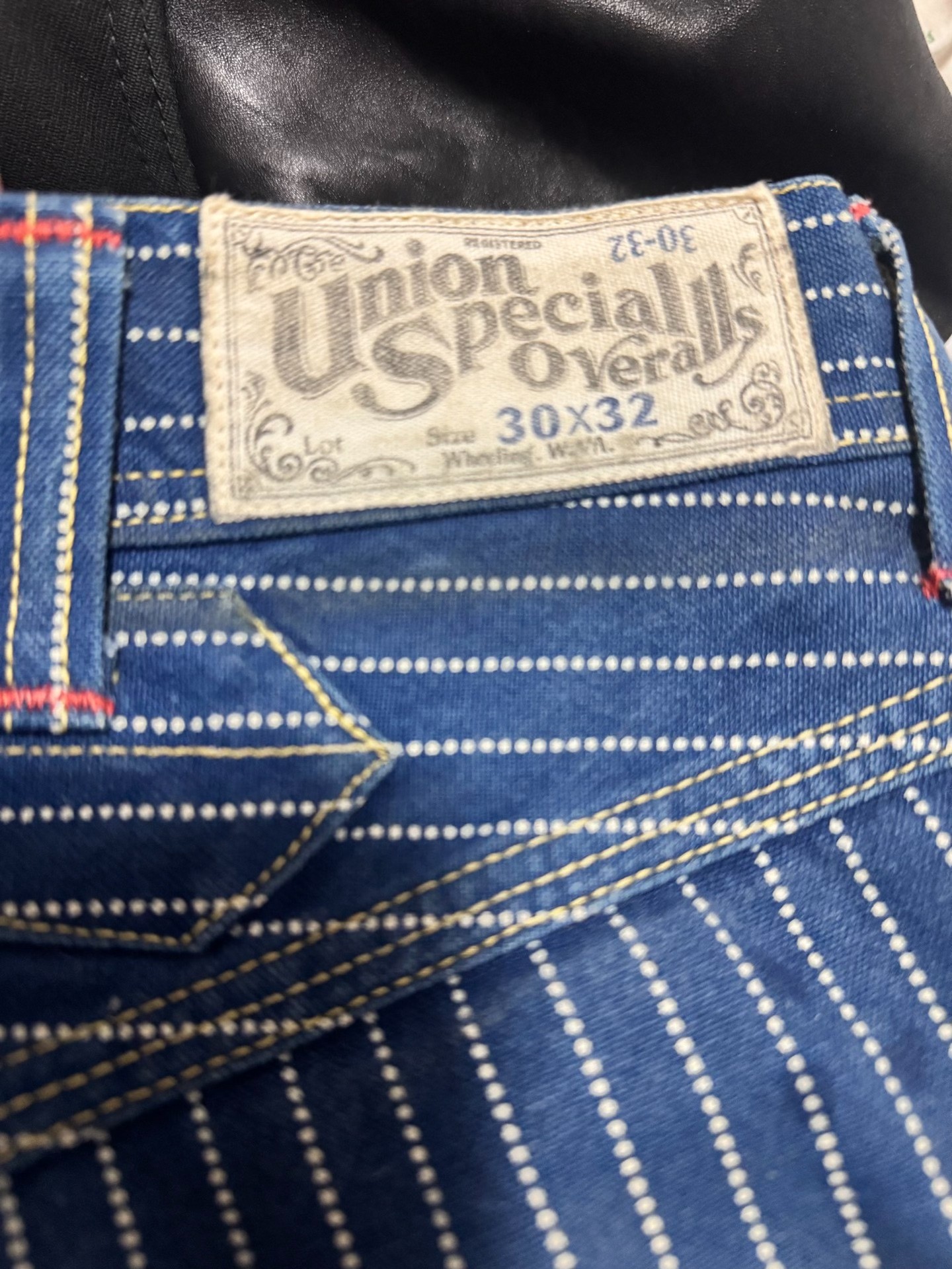 Freewheelers Wabash Striped Cargo Pants — detail