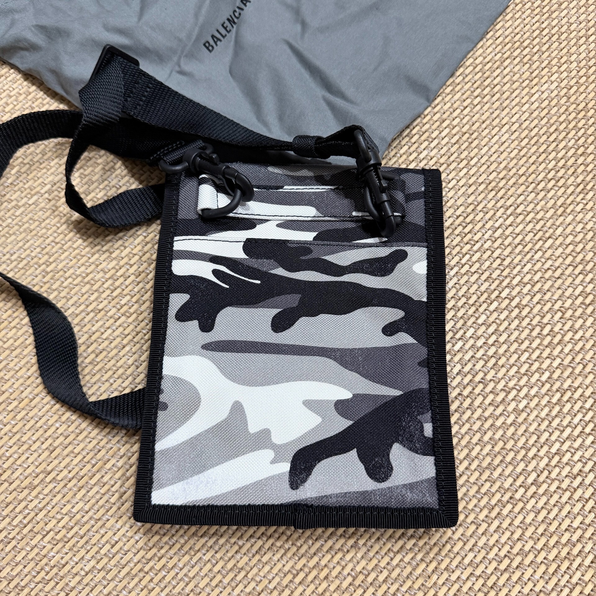 Balenciaga Explorer Camo Crossbody Bag — detail