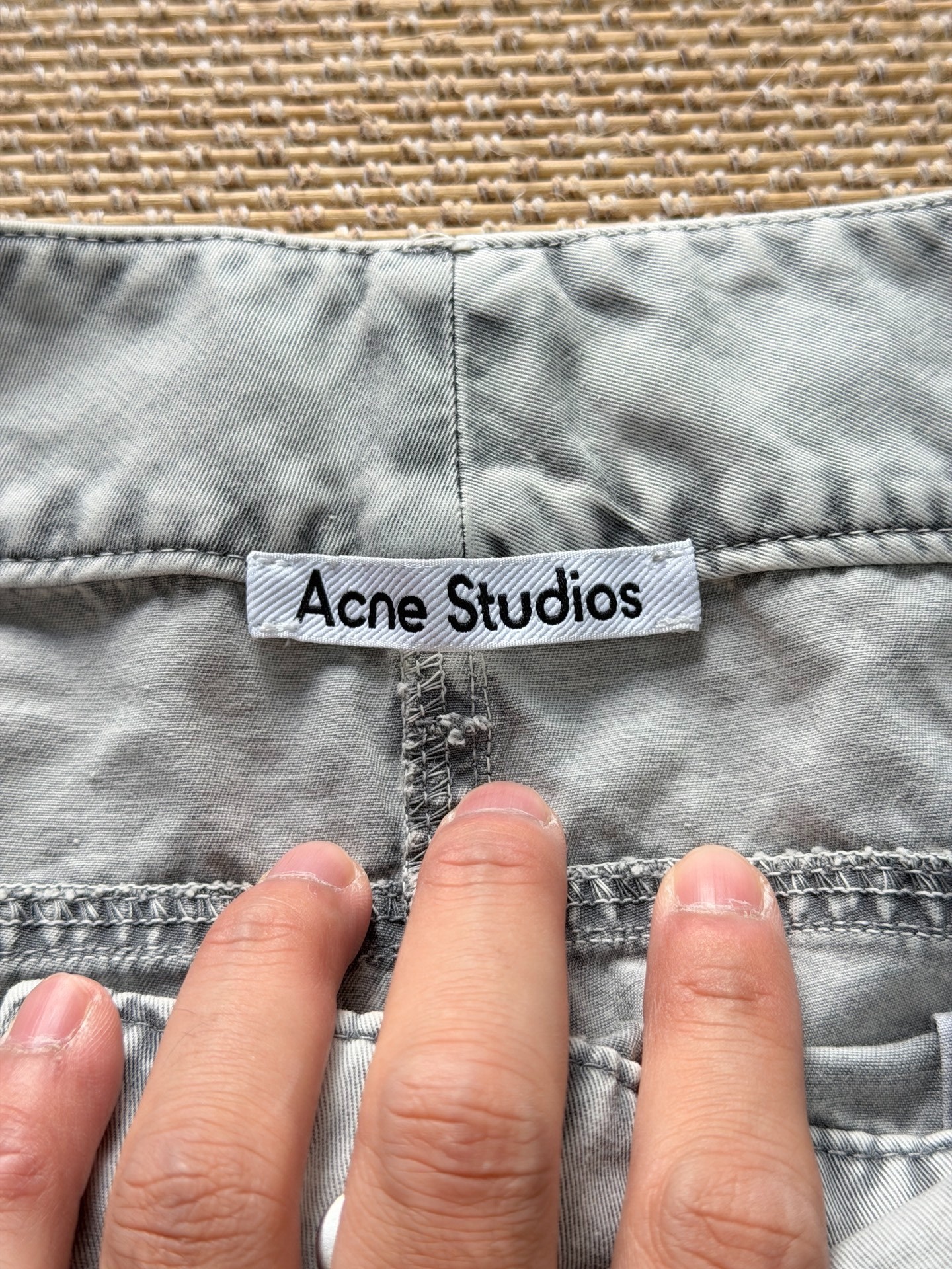 Acne Studios Faded Cargo Pants — back
