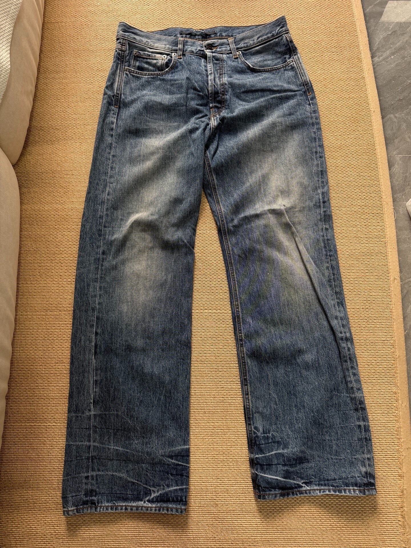 Jacquemus Faded Indigo Wide-Leg Jeans