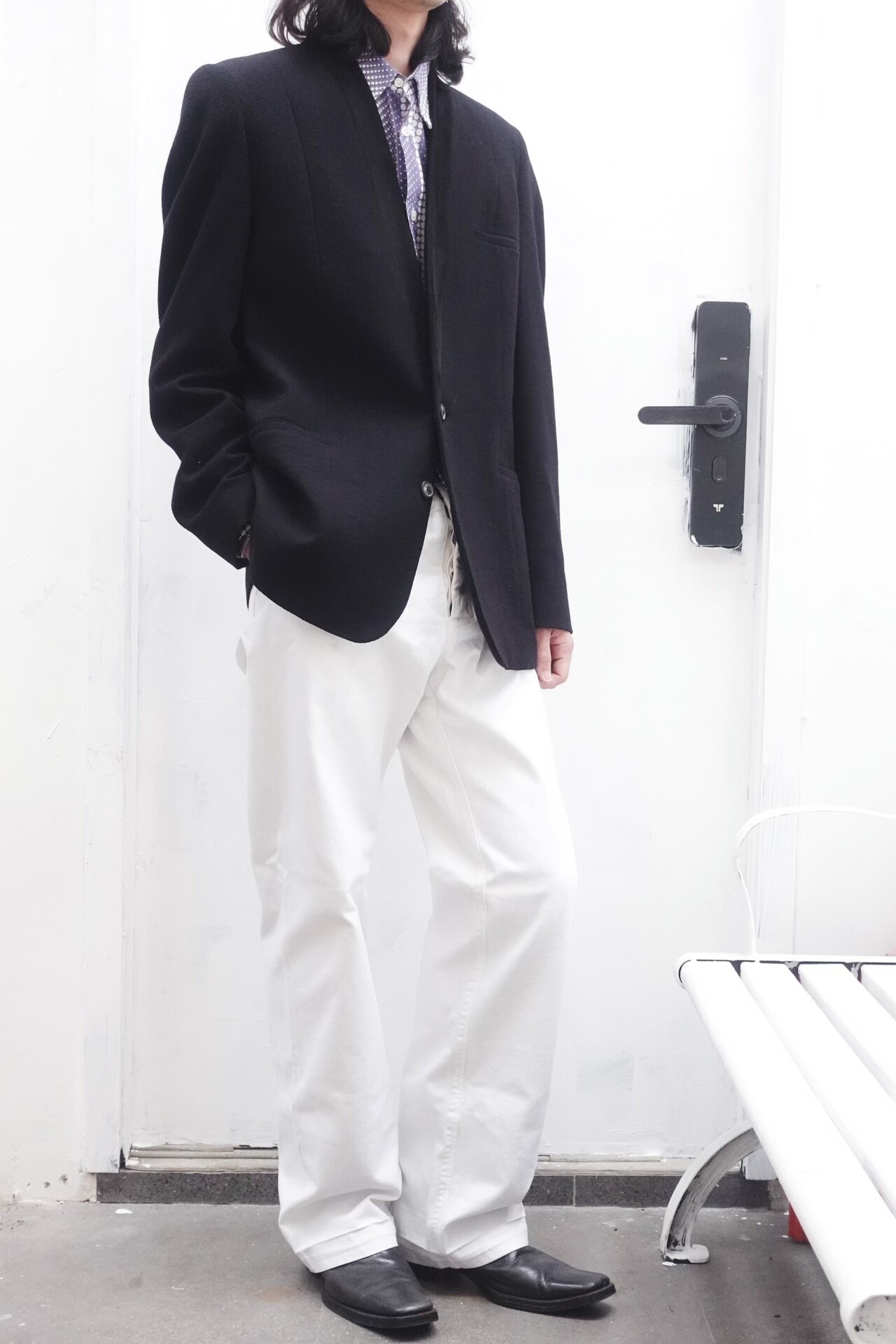 Maison Martin Margiela AW2010 Collarless Blazer — front
