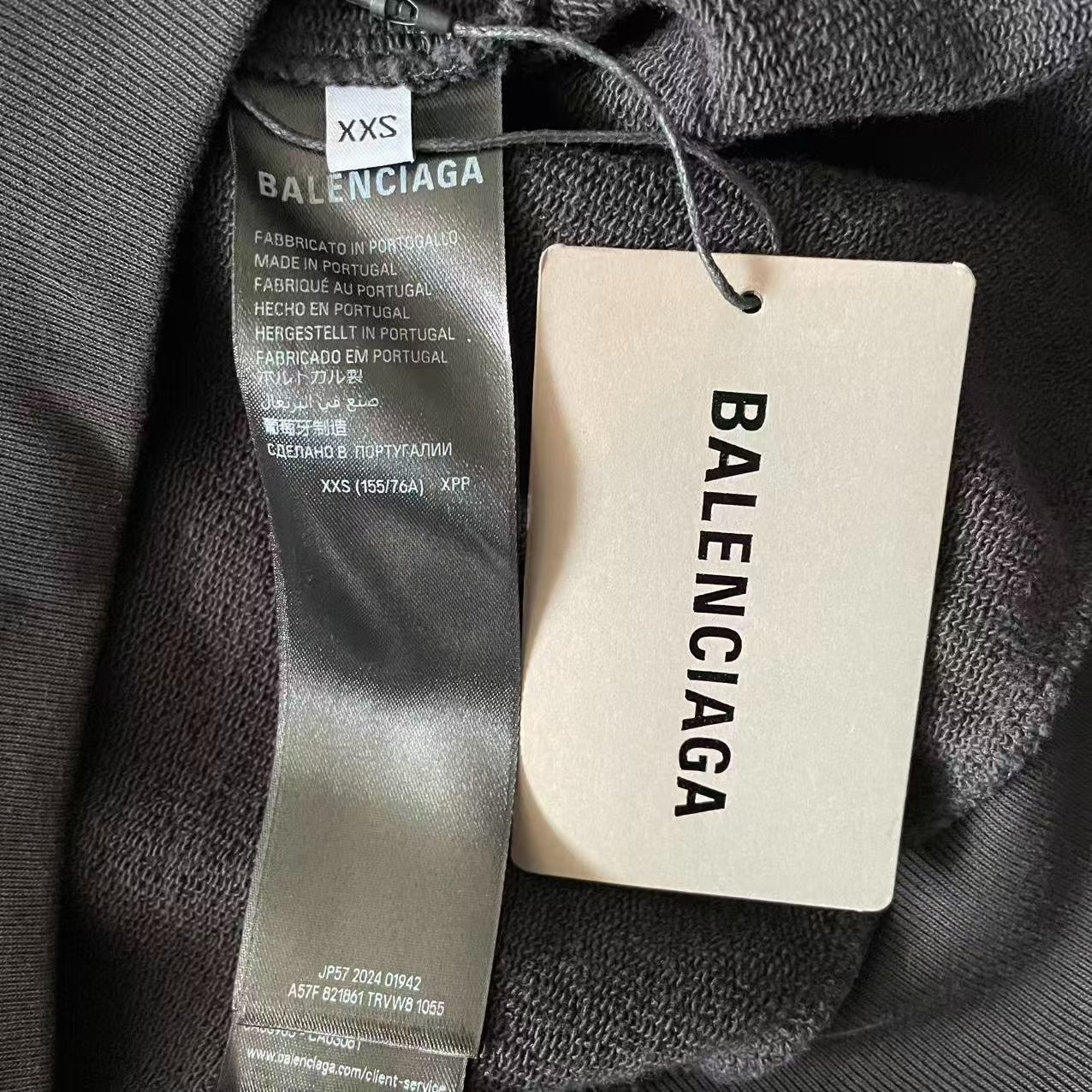 Balenciaga 25SS Loop Logo Hoodie — back
