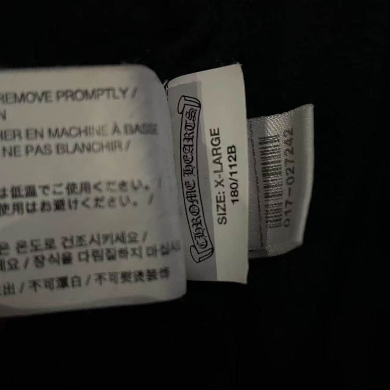 Chrome Hearts Black Hoodie — back