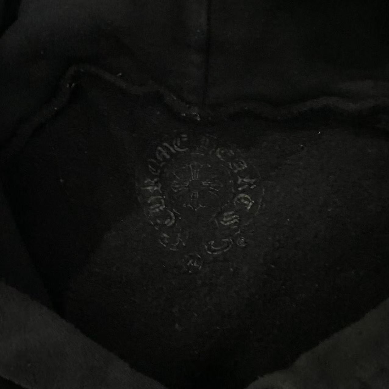 Chrome Hearts Black Hoodie — detail