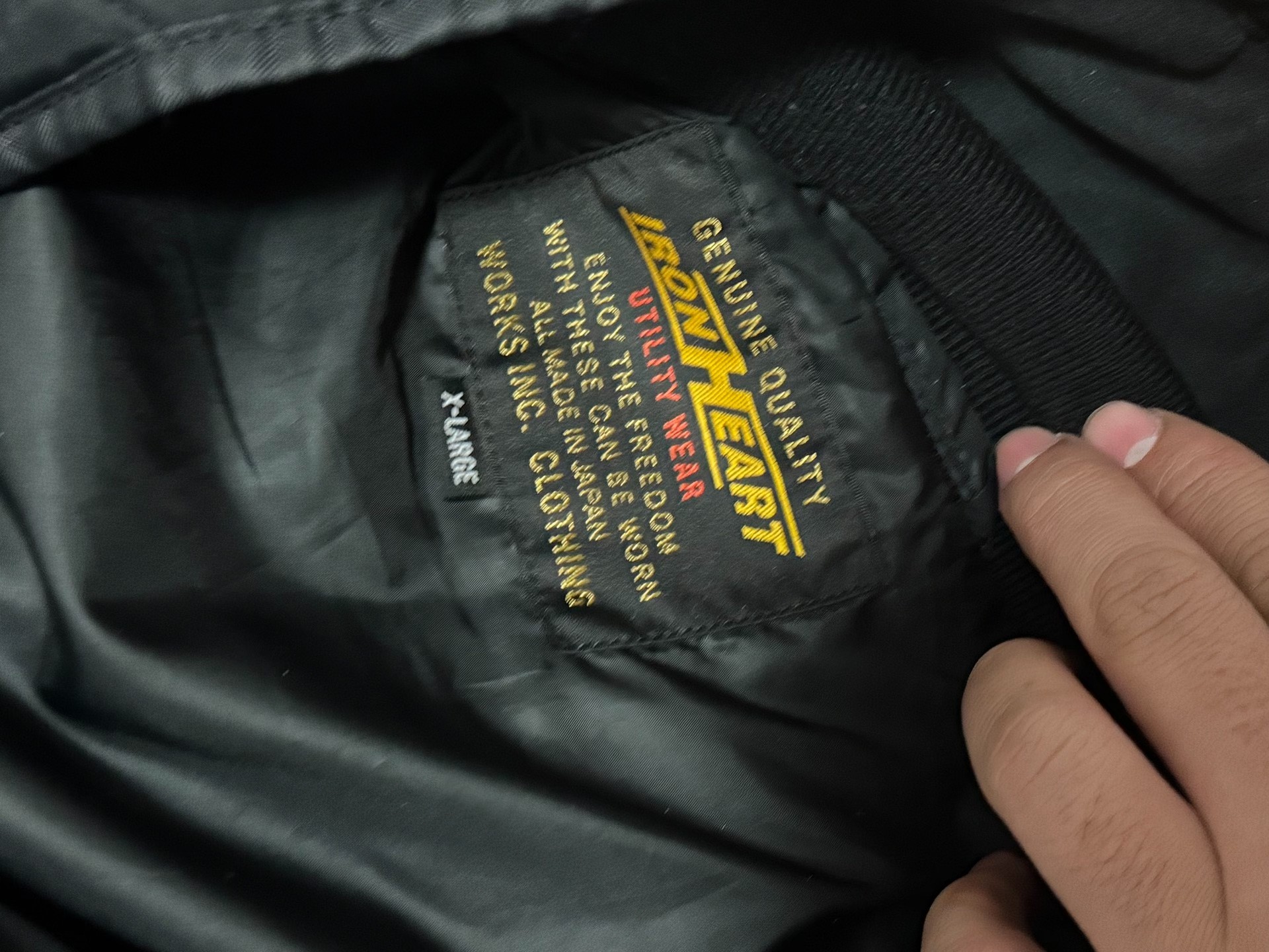 Iron Heart Black Quilted Primaloft Jacket — back