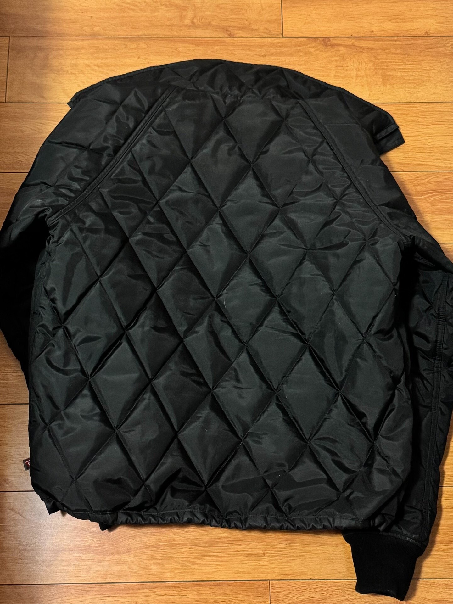 Iron Heart Black Quilted Primaloft Jacket — front