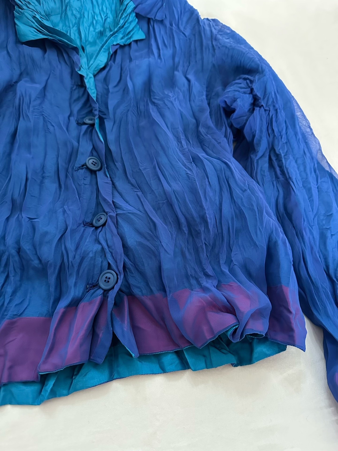 Issey Miyake Pleated Long Skirt — back