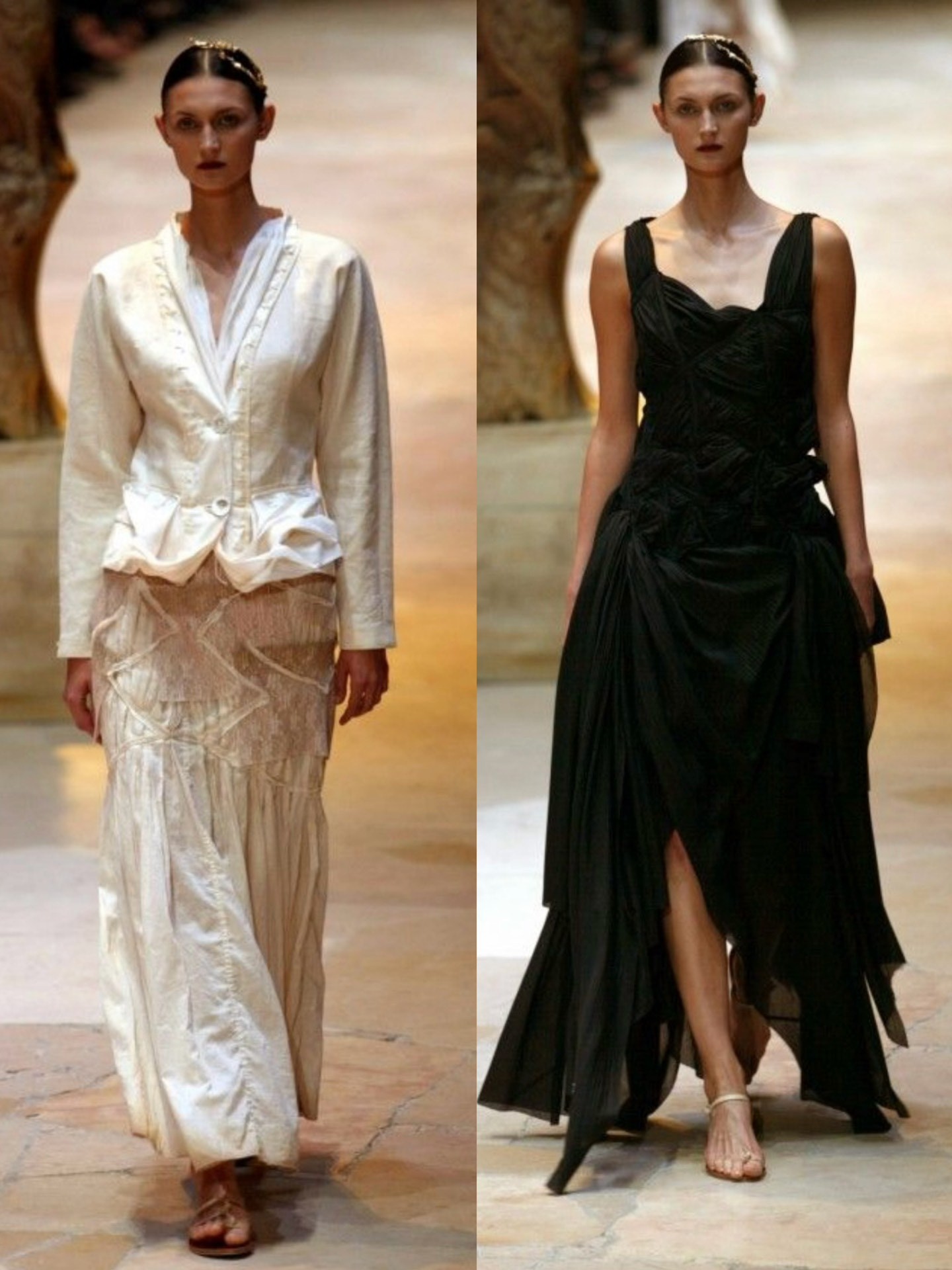 Issey Miyake 2003 Runway Long Skirt — back