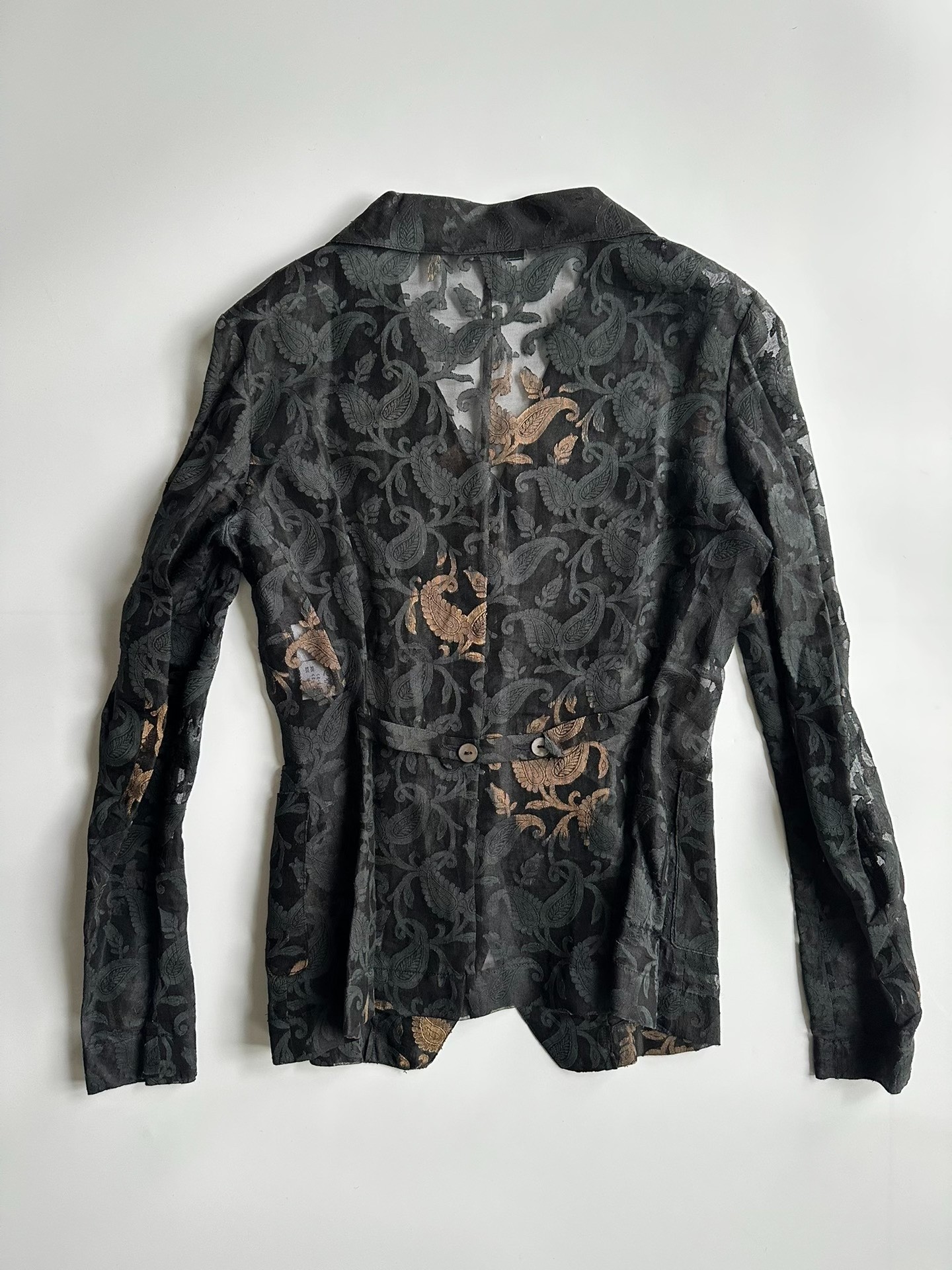 Dries Van Noten Vintage Embroidered Blazer — label