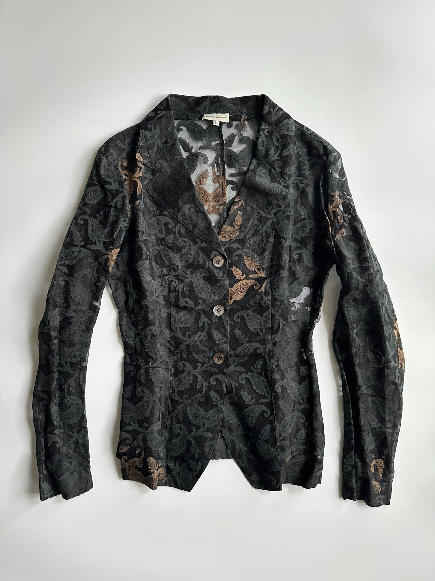 Dries Van Noten Vintage Embroidered Blazer — detail
