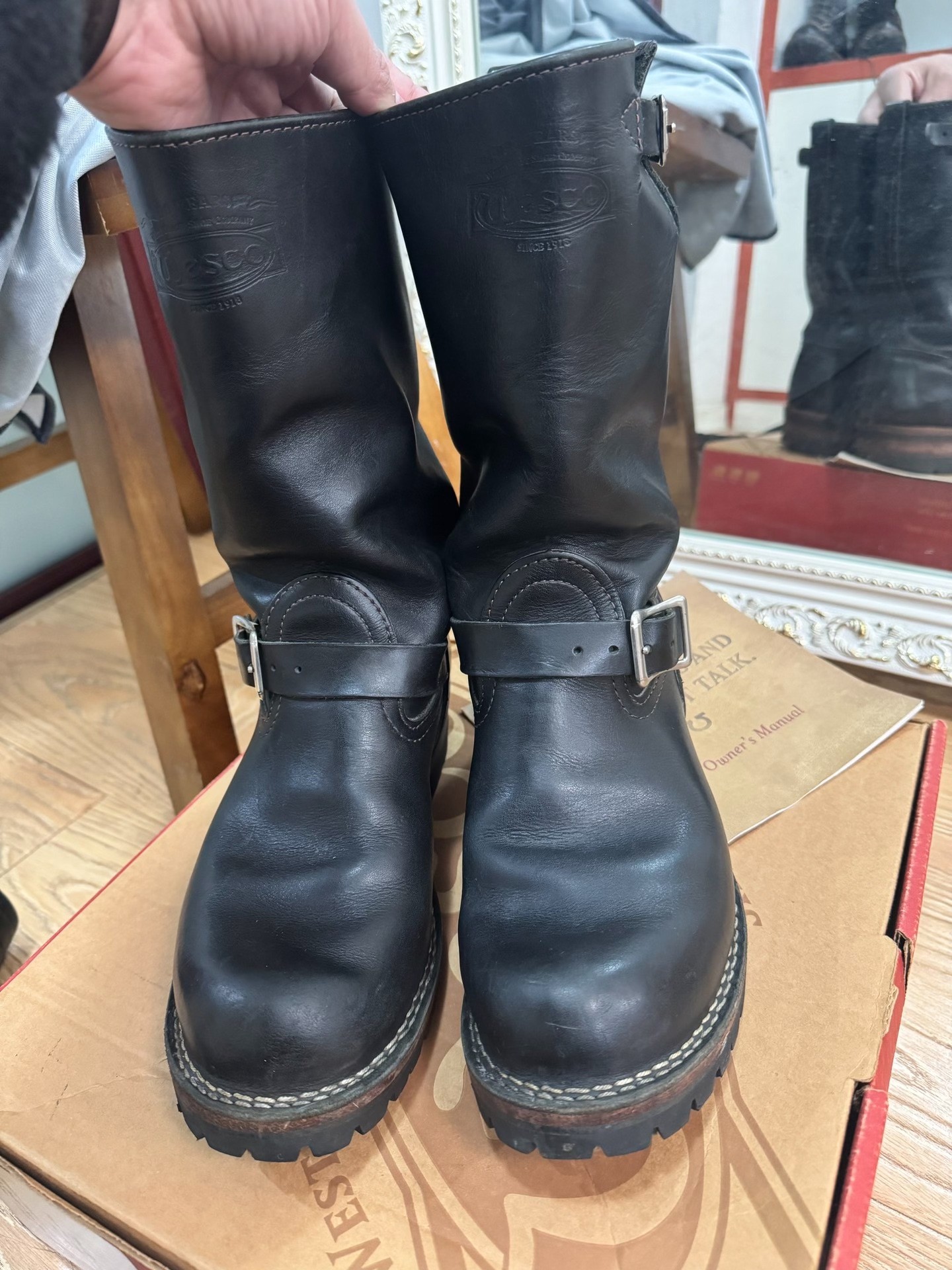 Wesco Boss Early Japan Limited Boots — label