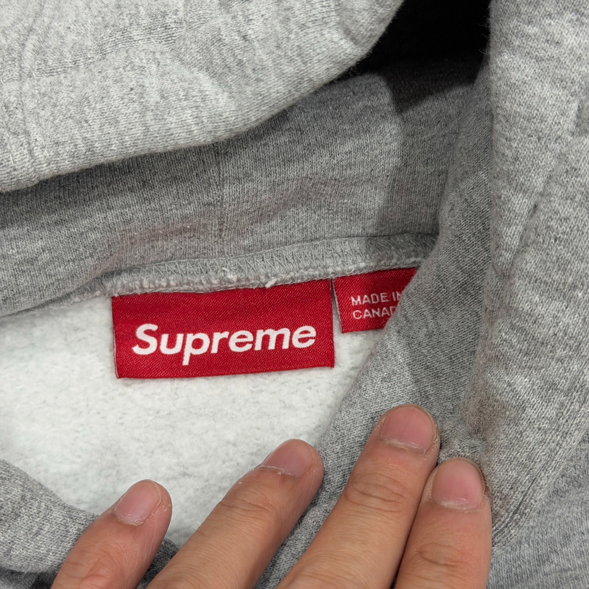Supreme SS24 Gray Dog Graphic Hoodie — back
